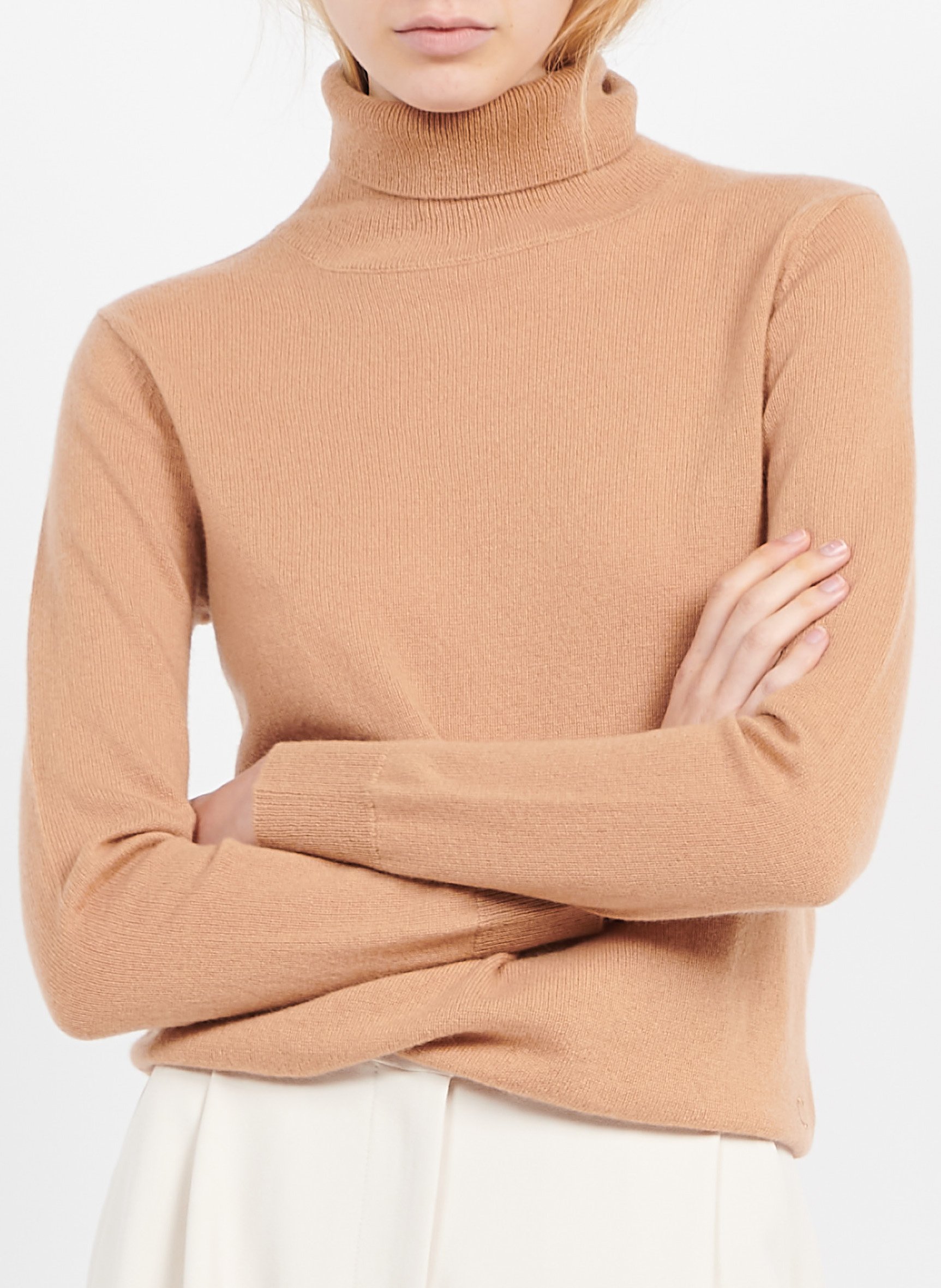 Gerade geschnittener Rollkragenpullover aus Kaschmir CAROLL