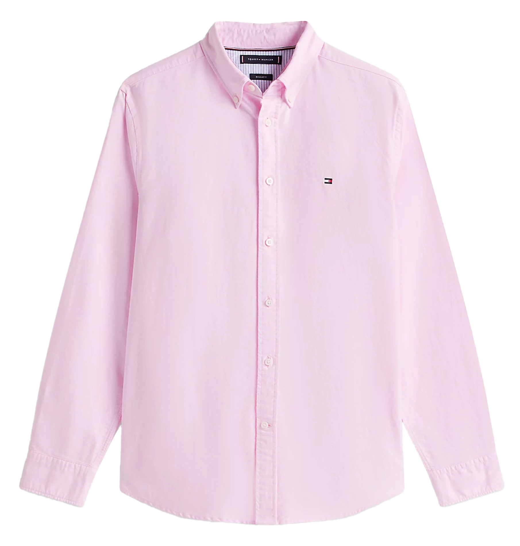 Hemd mit Button-down-Kragen aus Bio-Baumwoll-Mix TOMMY HILFIGER Rosa