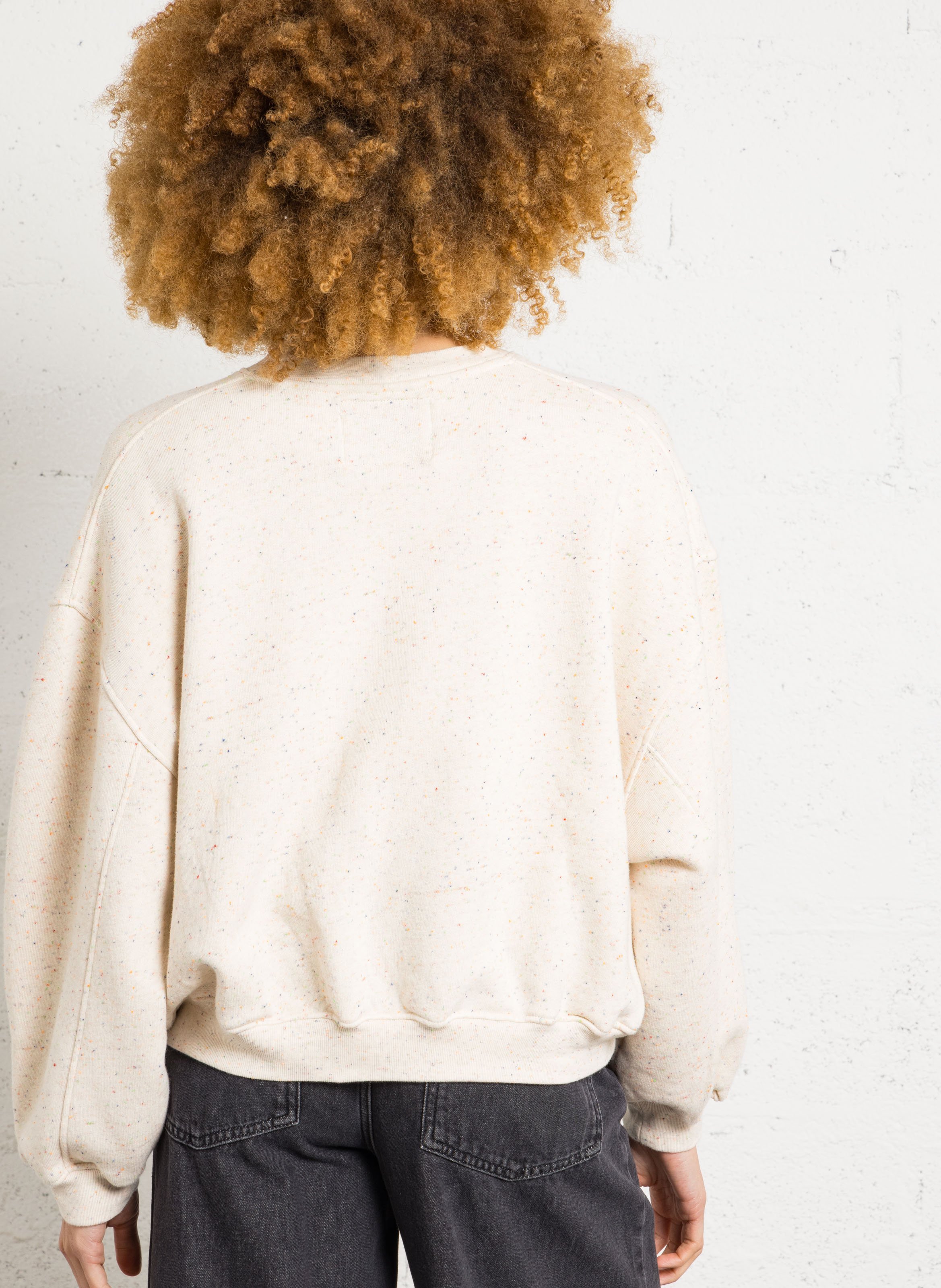 Sweatshirt aus Baumwoll-Mix BELLEROSE Blau