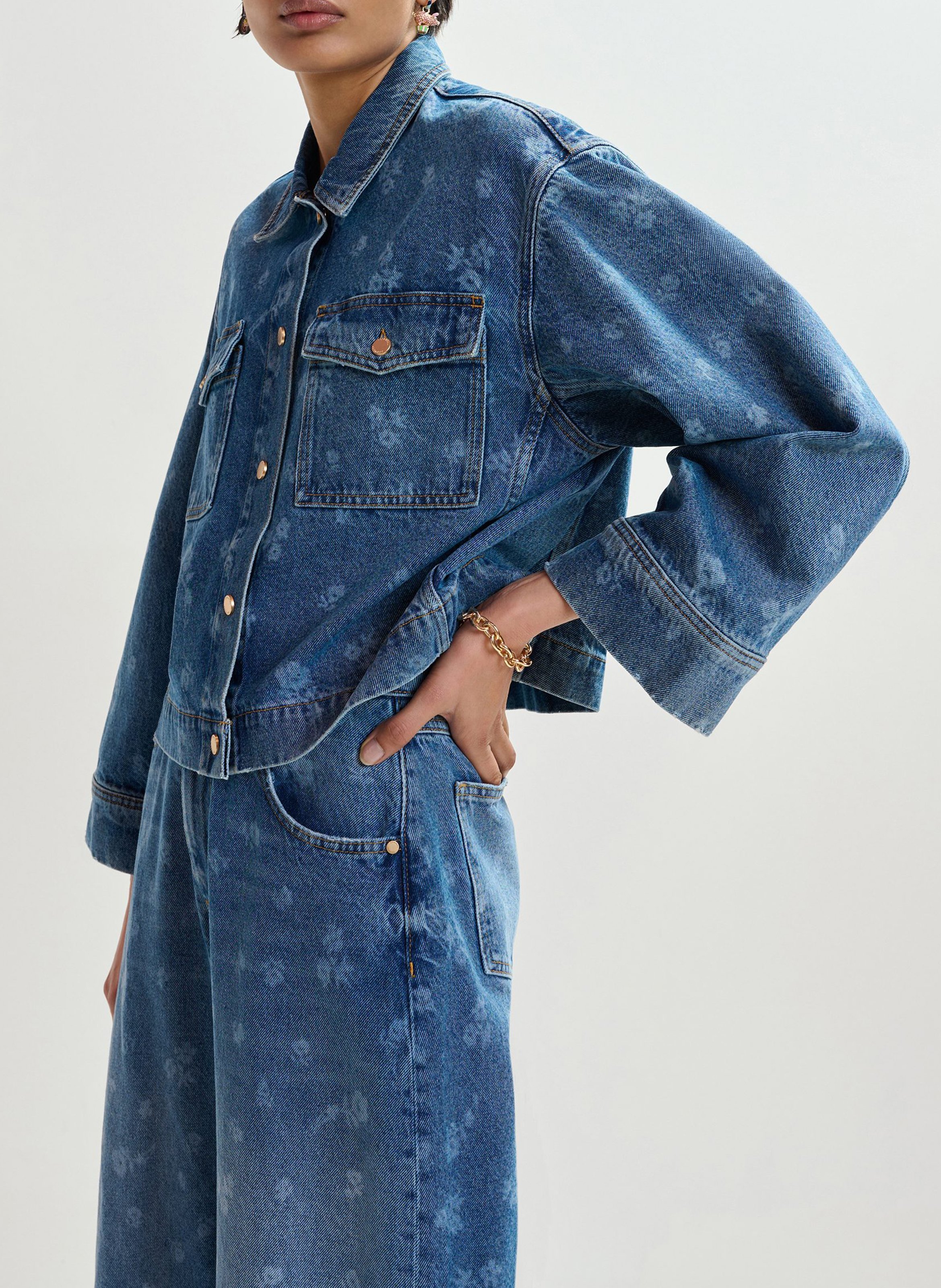 Veste col classique en coton ESSENTIEL ANTWERP Bleu