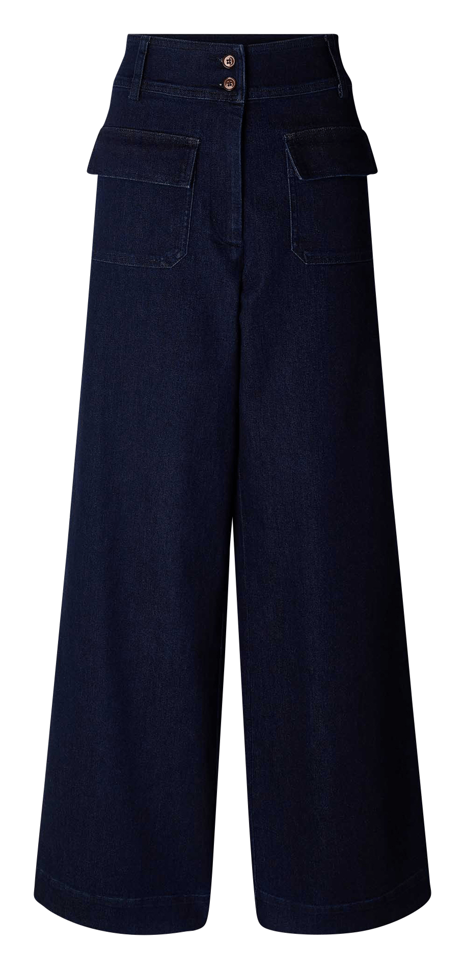 Pantalon flare en denim léger Bleu