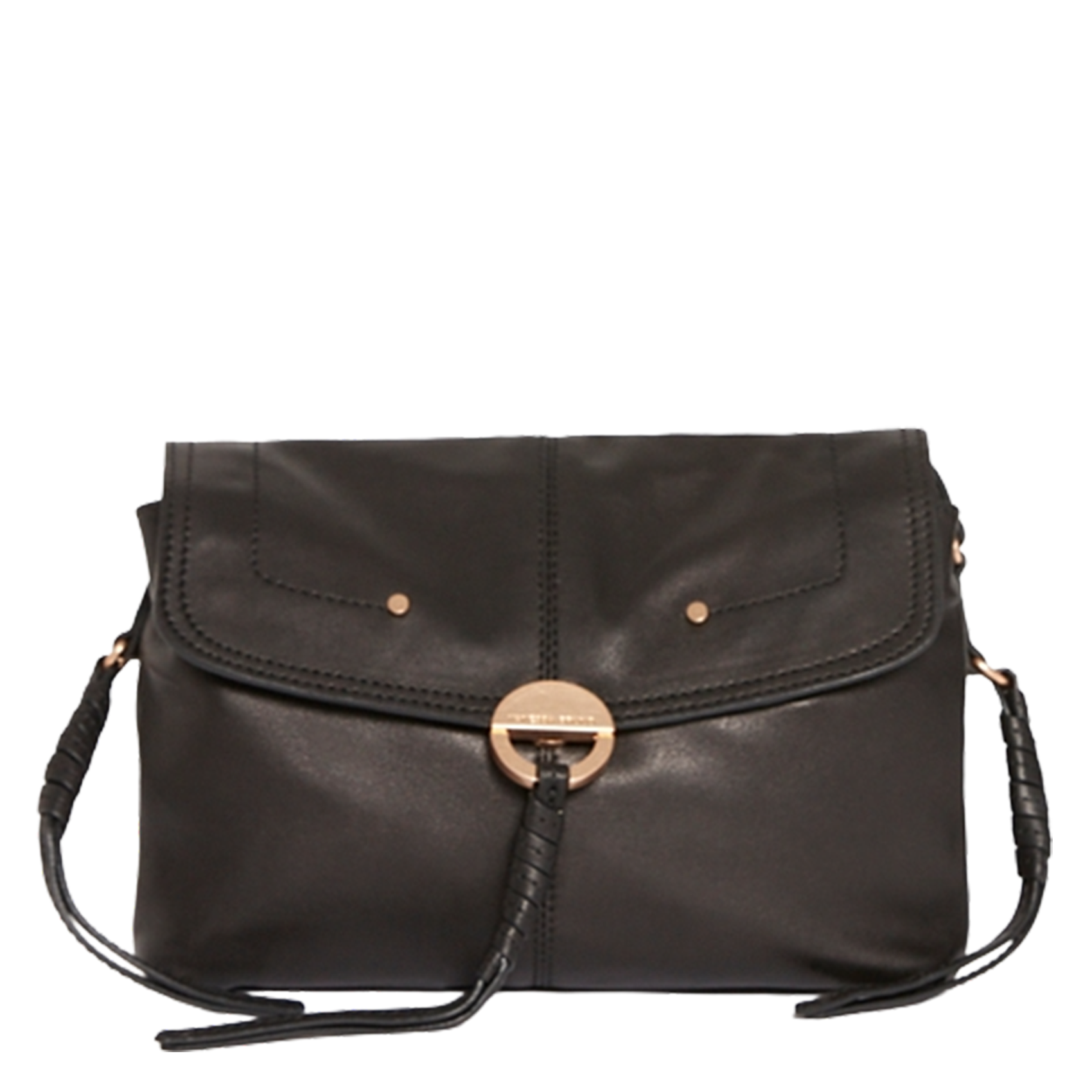 Sac bandoulière en cuir VANESSA BRUNO Noir
