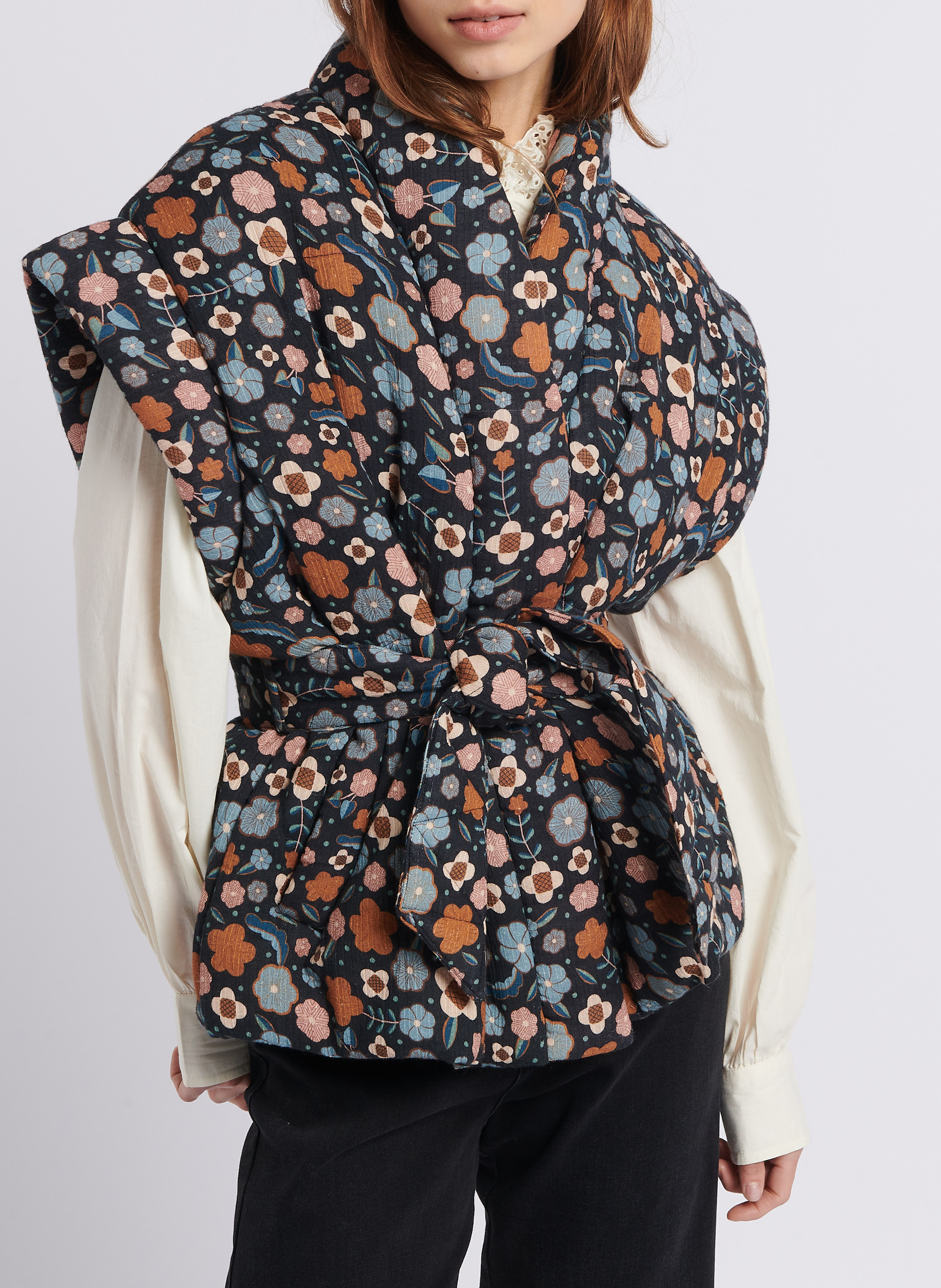 Gesteppte Baumwolljacke mit Schalkragen ANTIK BATIK Mehrfarbig