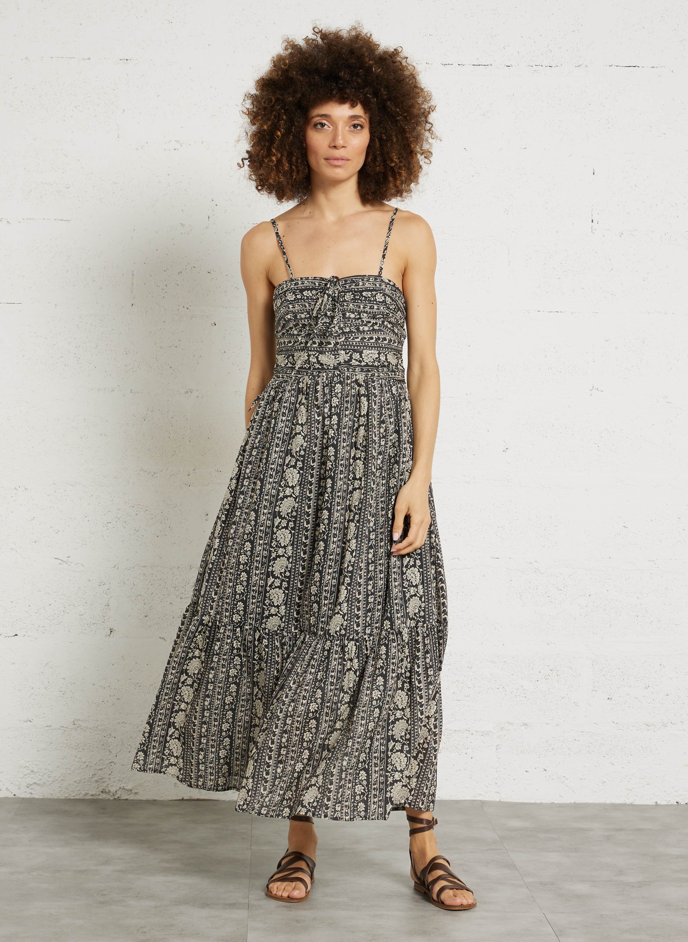 Daurélie printed dress THE KORNER Black