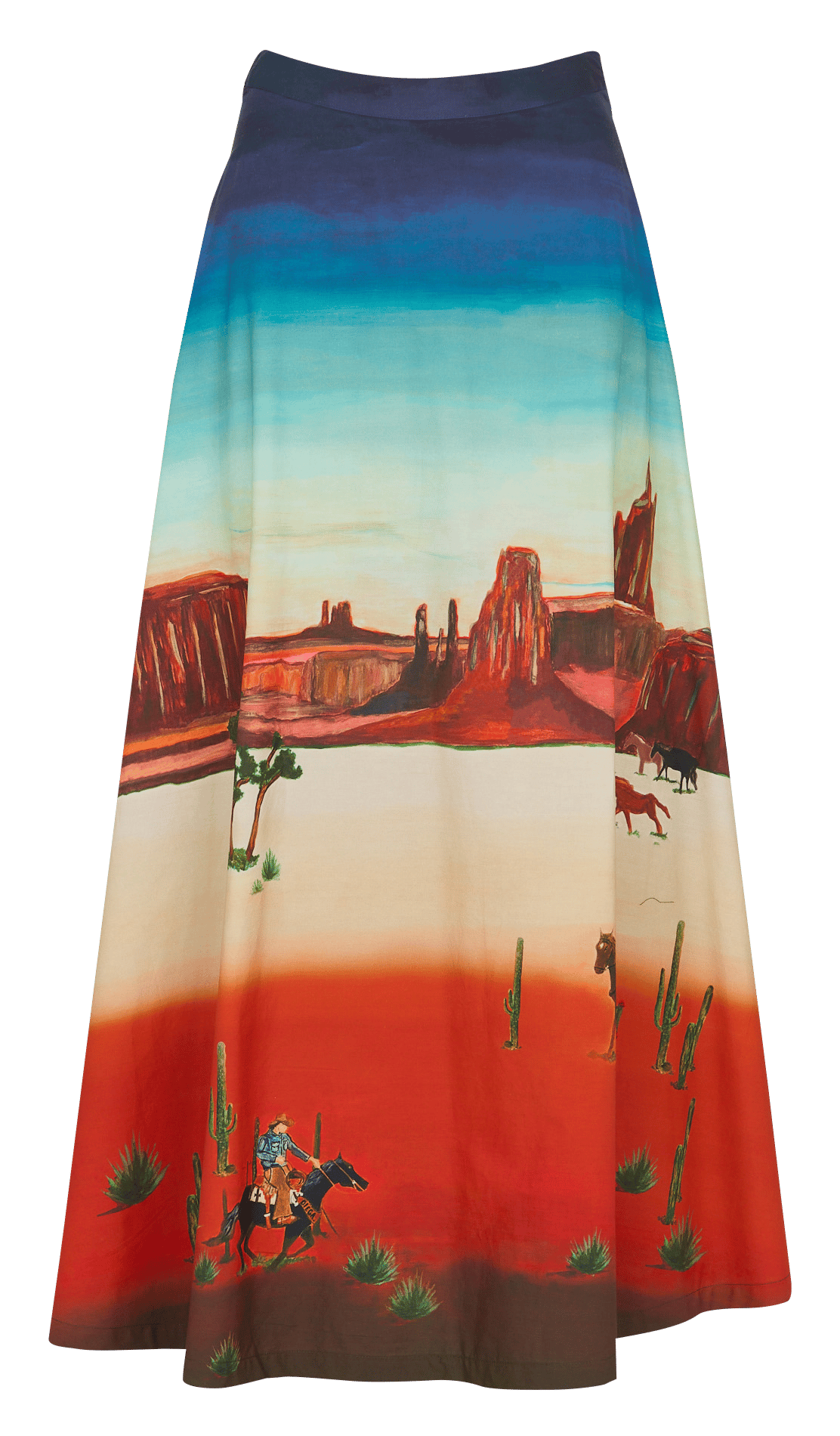 Jupe longue imprimée DIEGA Multicolore