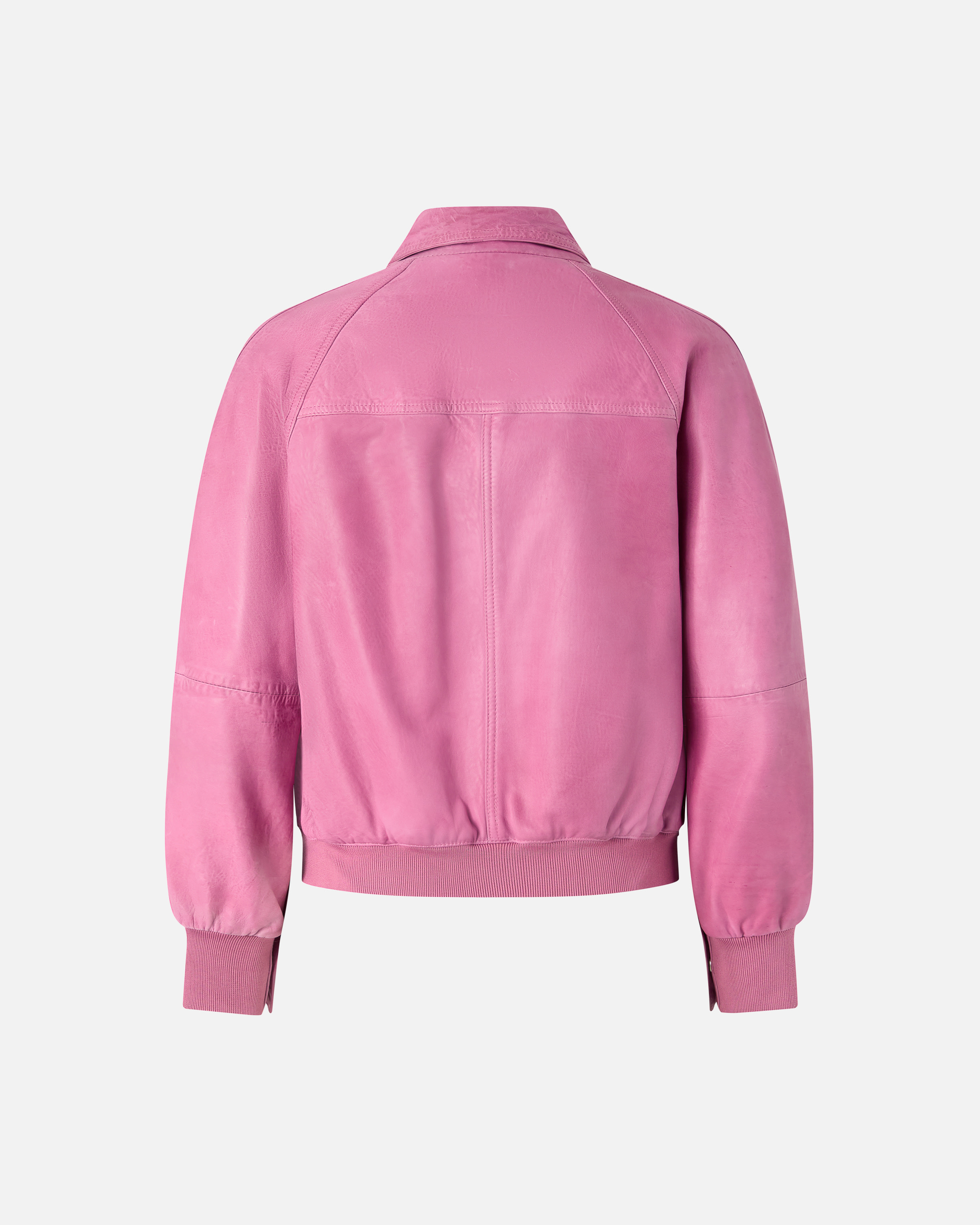 Vintage leather bomber jacket PINKO Pink