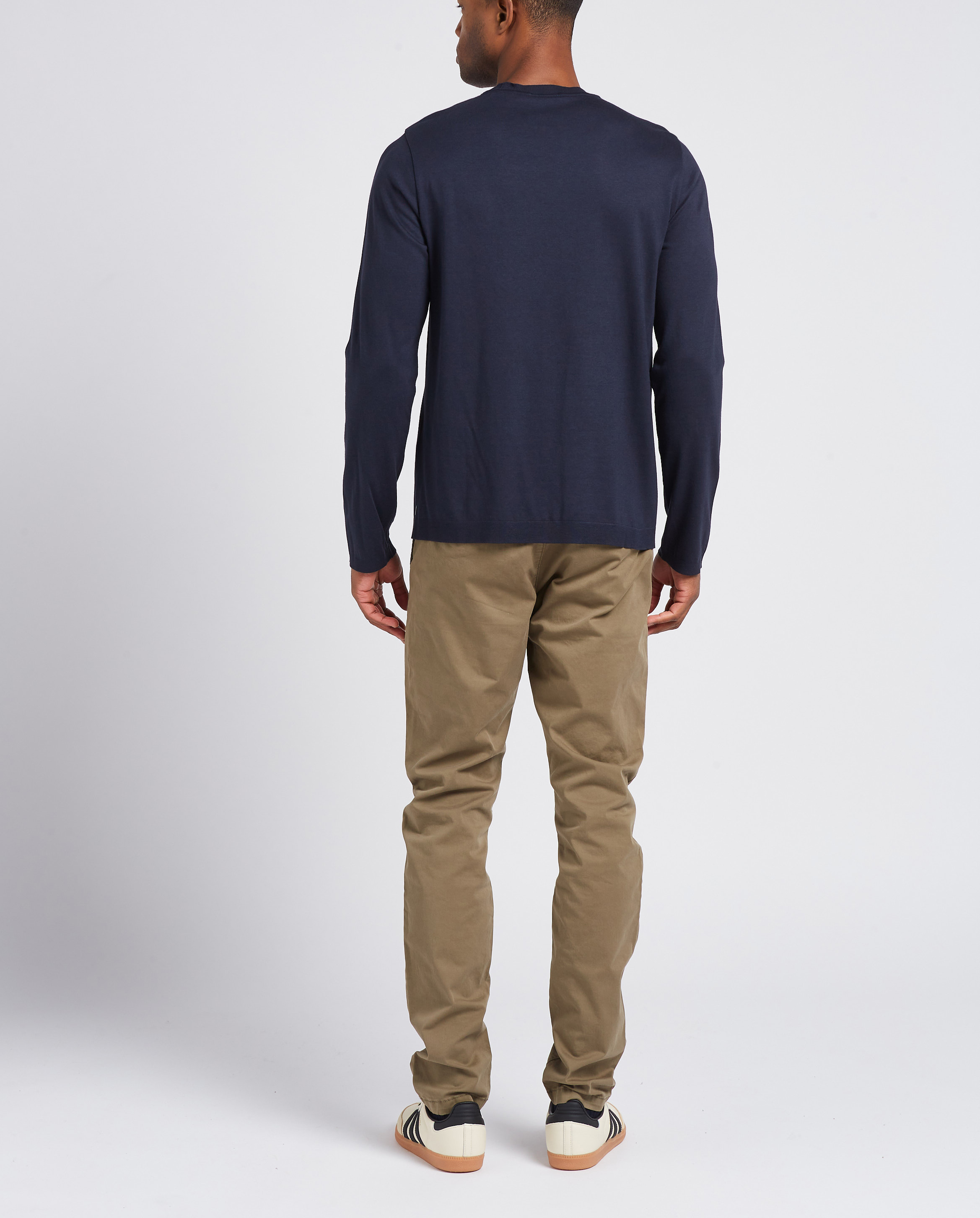 Chinohose aus Baumwollmix, Slim Fit IKKS Khaki