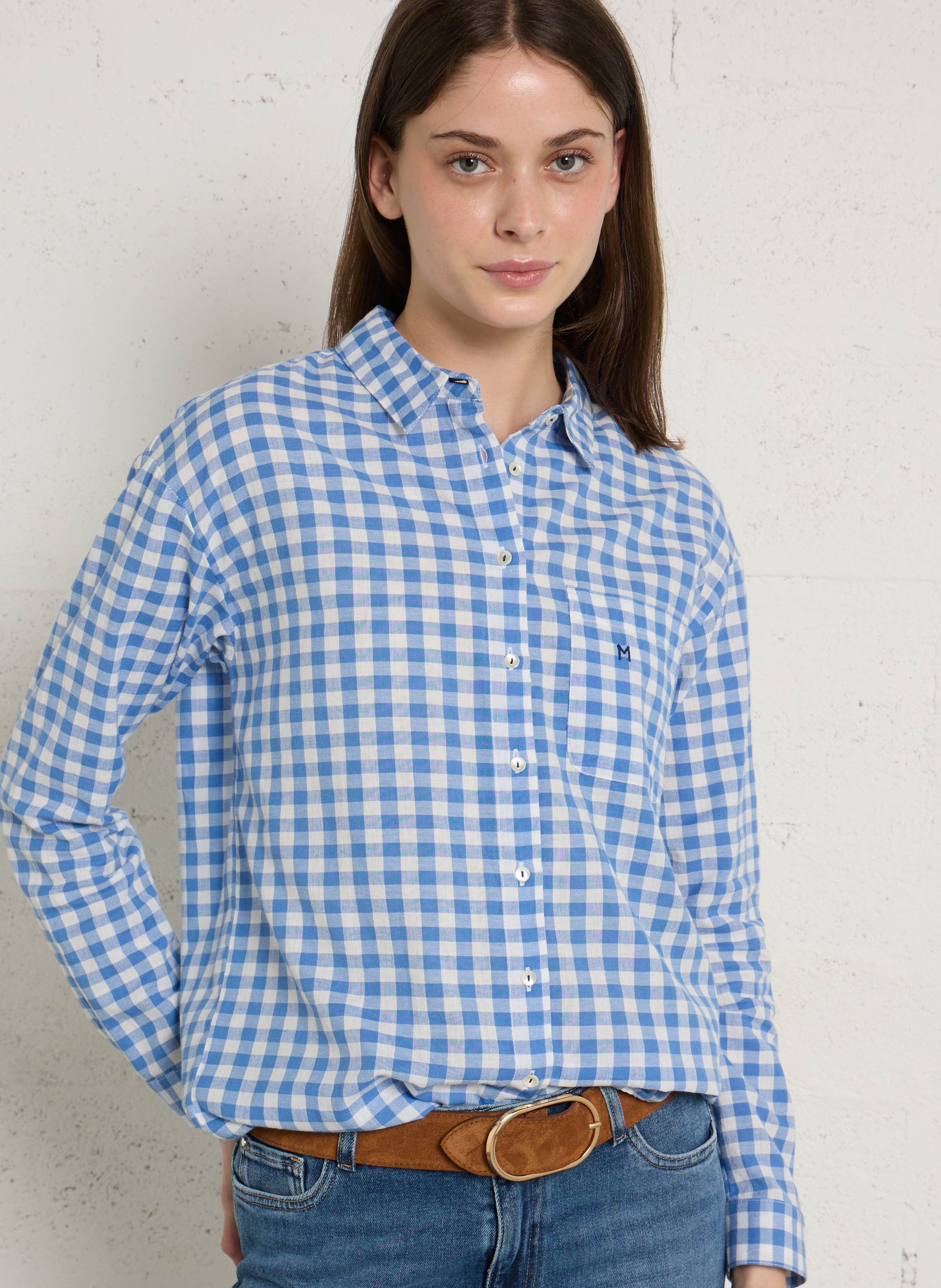 Chemise à carreaux en coton MAISON 123