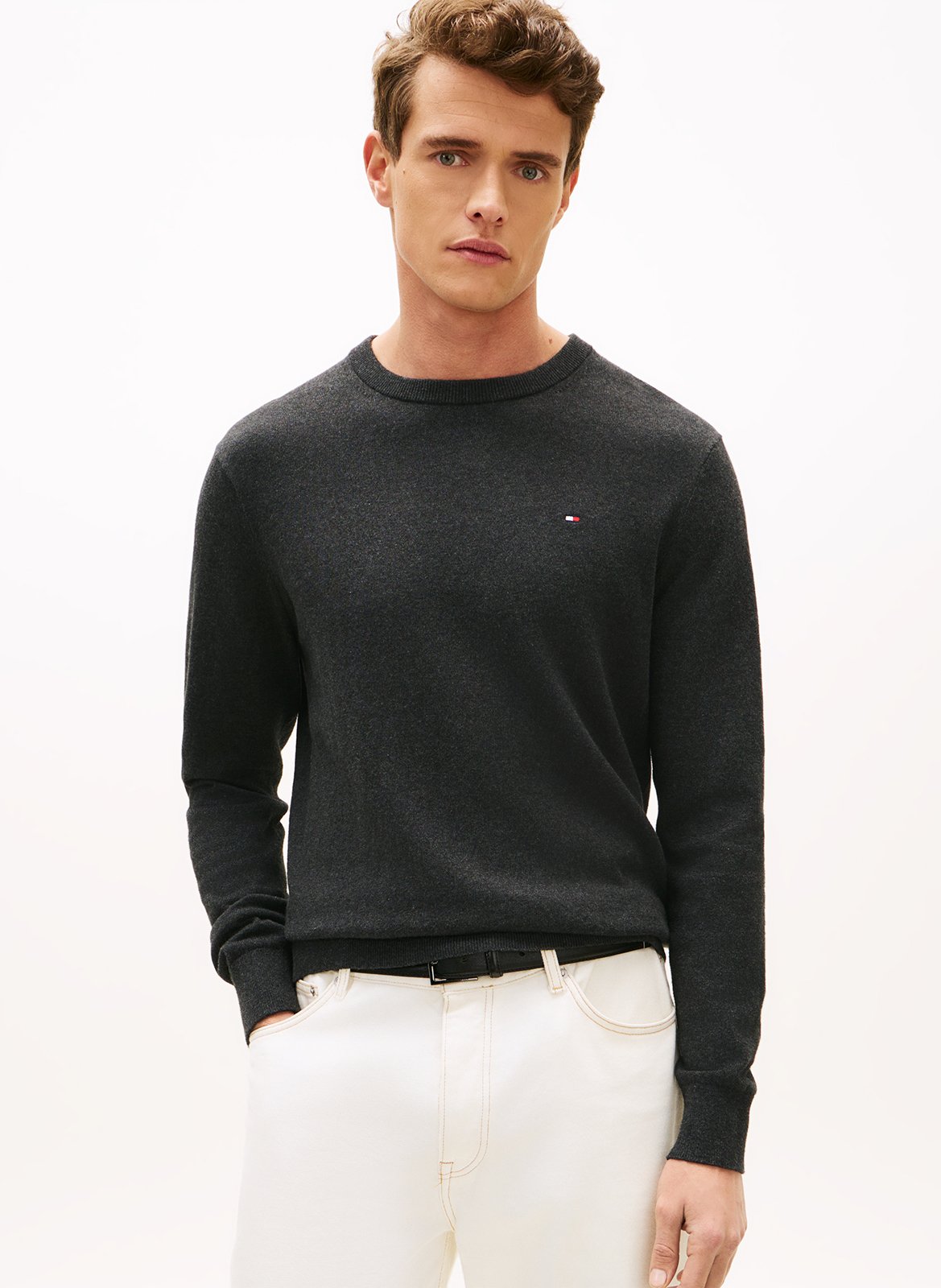 Jersey de algodón TOMMY HILFIGER Gris