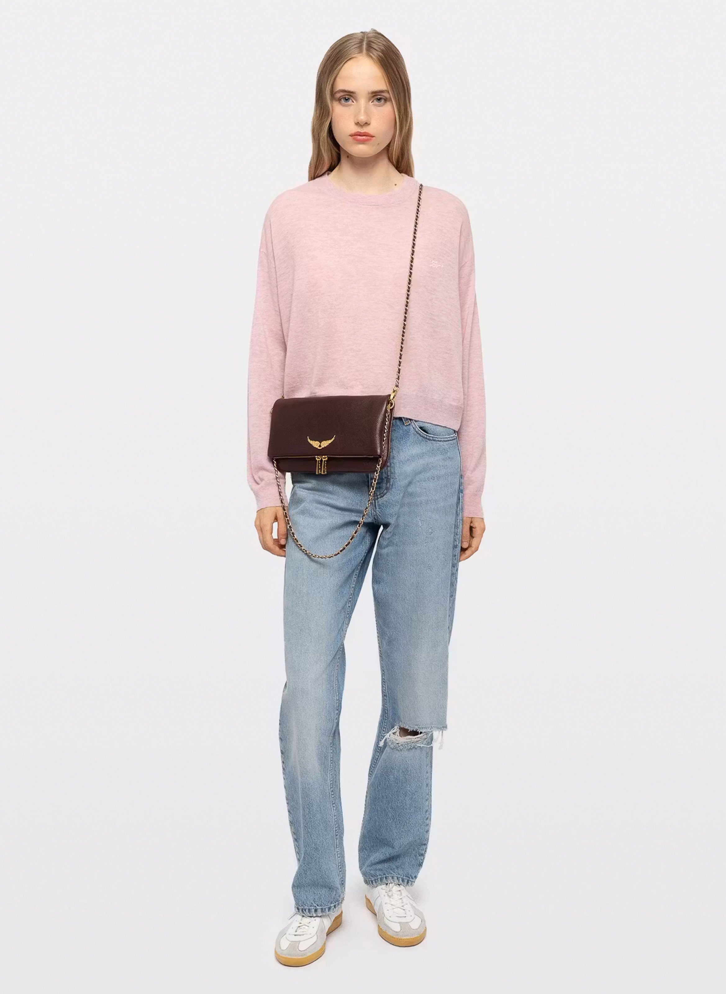 Sac bandoulière en cuir | Violet ZADIG&VOLTAIRE Femme