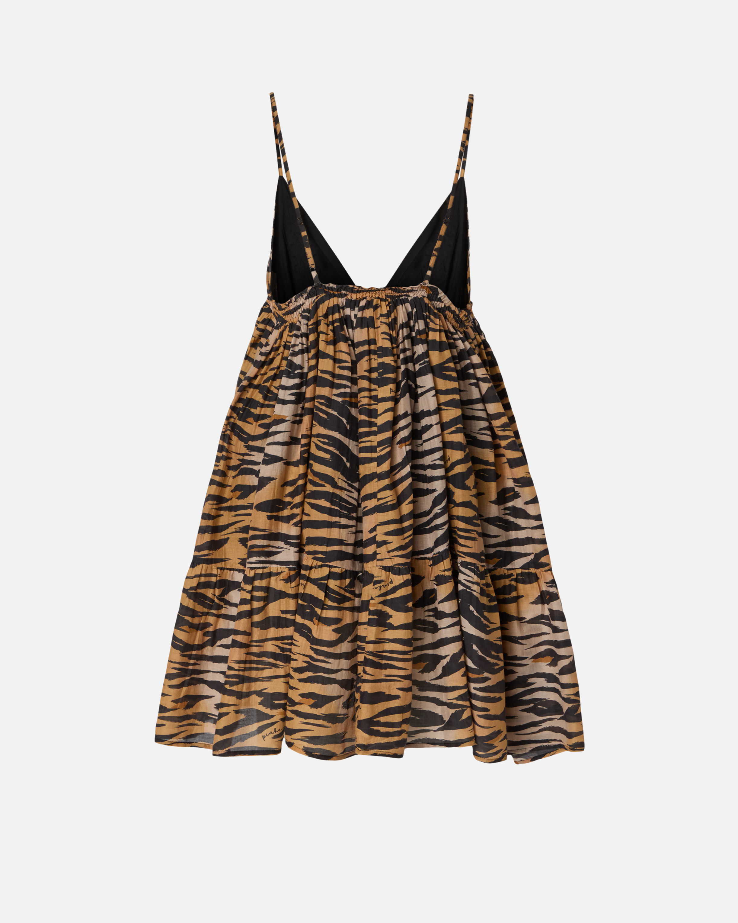 Short dress with tiger print PINKO Multicolored
