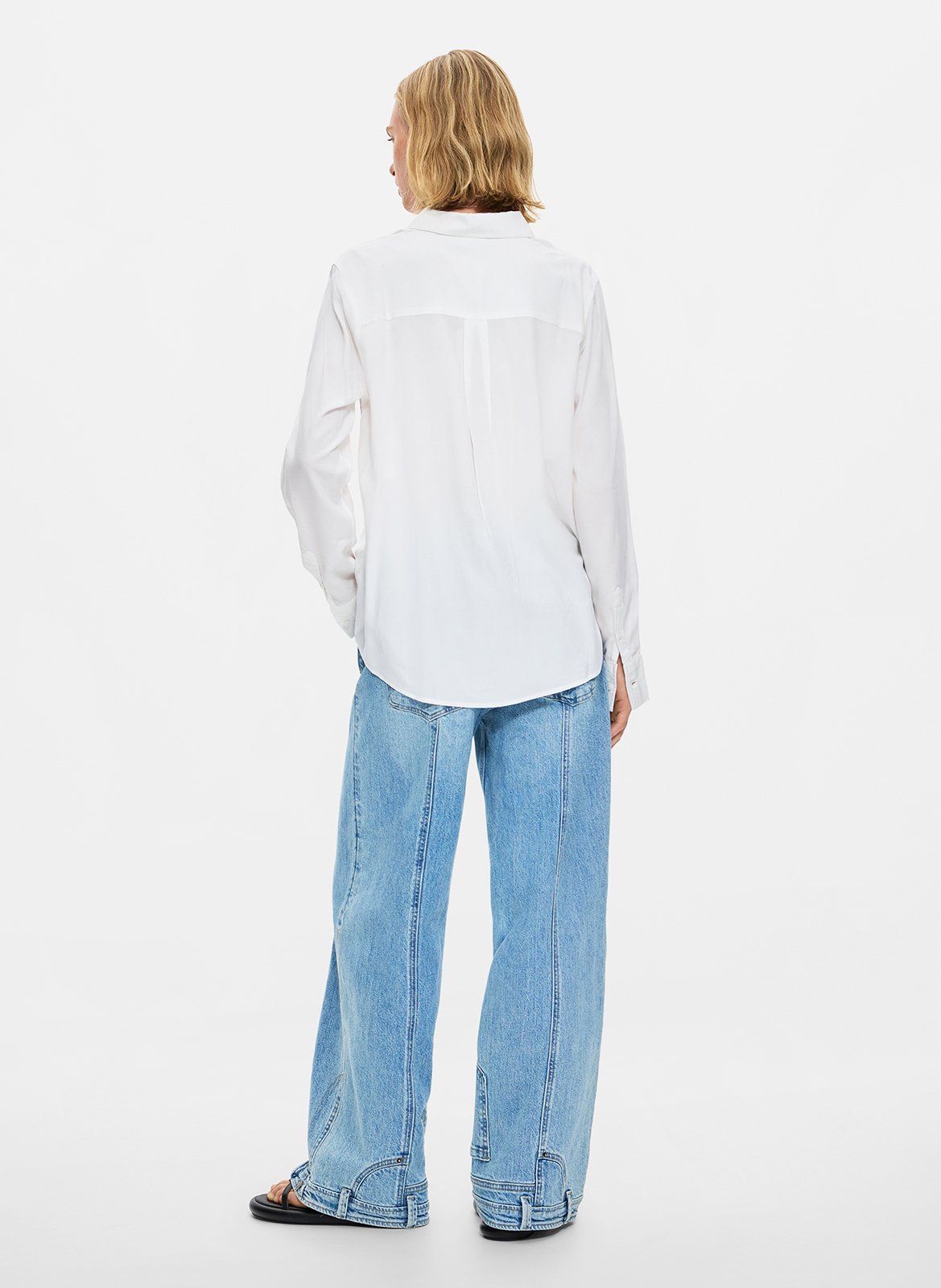 Chemise droite à imprimé devant DESIGUAL Blanc