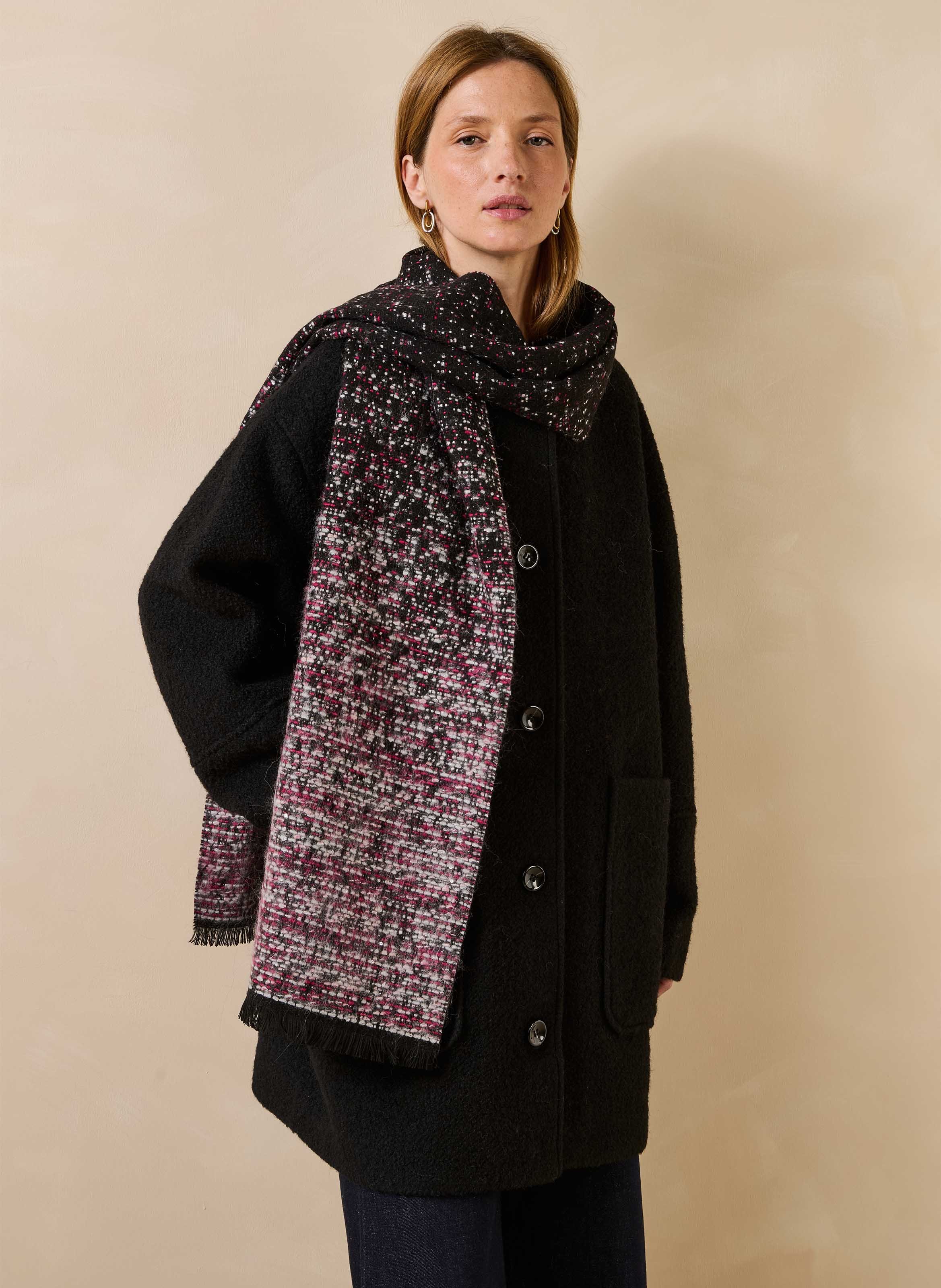Knit tie-dye scarf LA FEE MARABOUTEE Multicolored