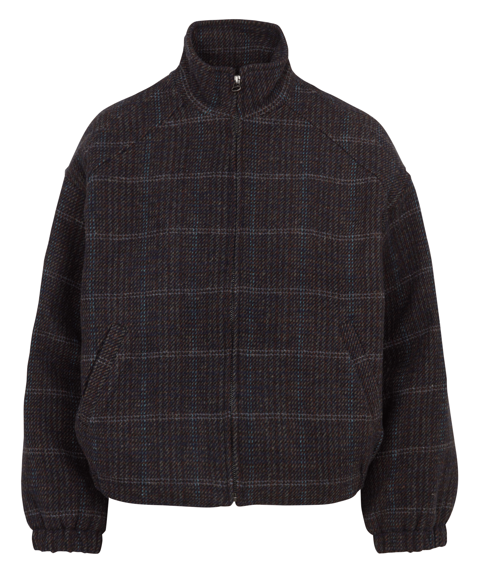 Wollmix-Jacke mit Stehkragen NICE THINGS Grau