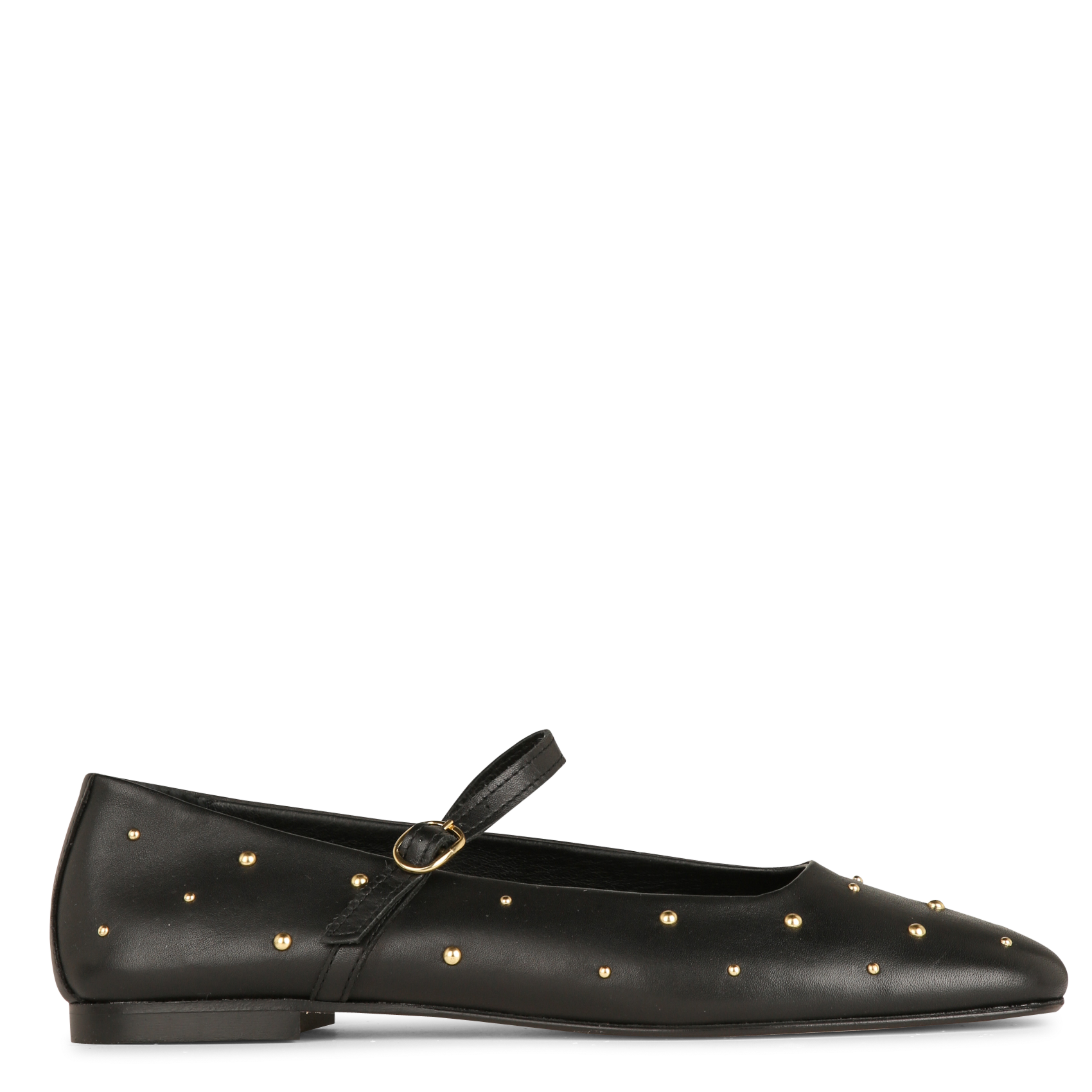 Riemchenballerinas aus Leder LA FEE MARABOUTEE Schwarz