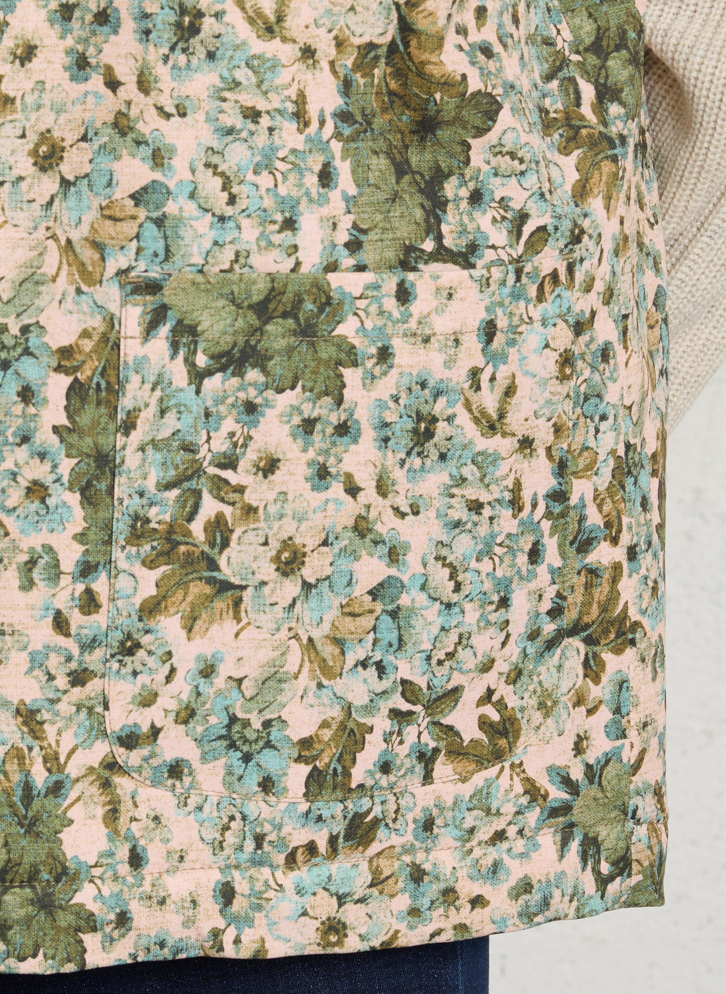 Jacke aus Baumwoll-Mix mit Rundhalskragen FLOTTE Mehrfarbig