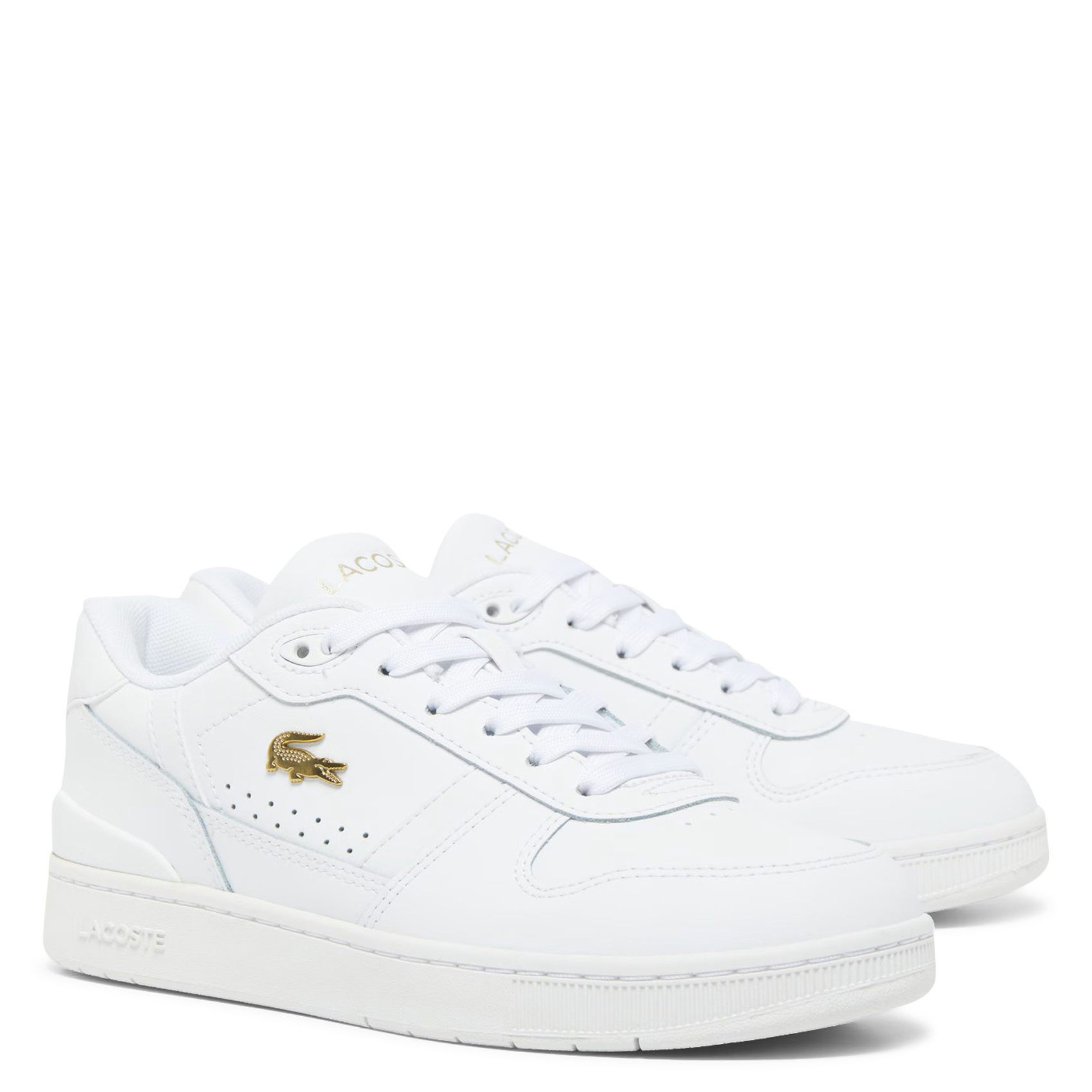 Baskets basses en cuir  LACOSTE Blanc