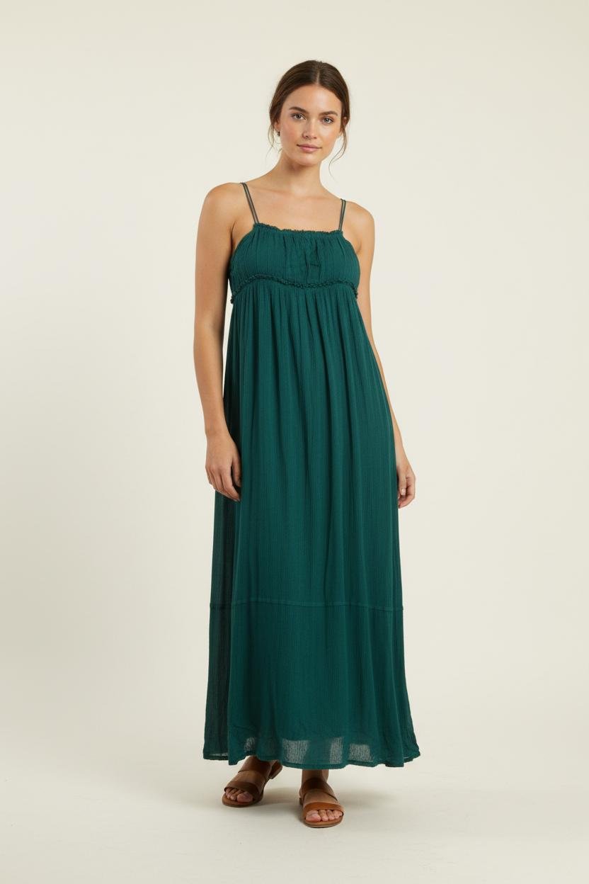 Robe longue STELLA FOREST - SECONDE MAIN Vert