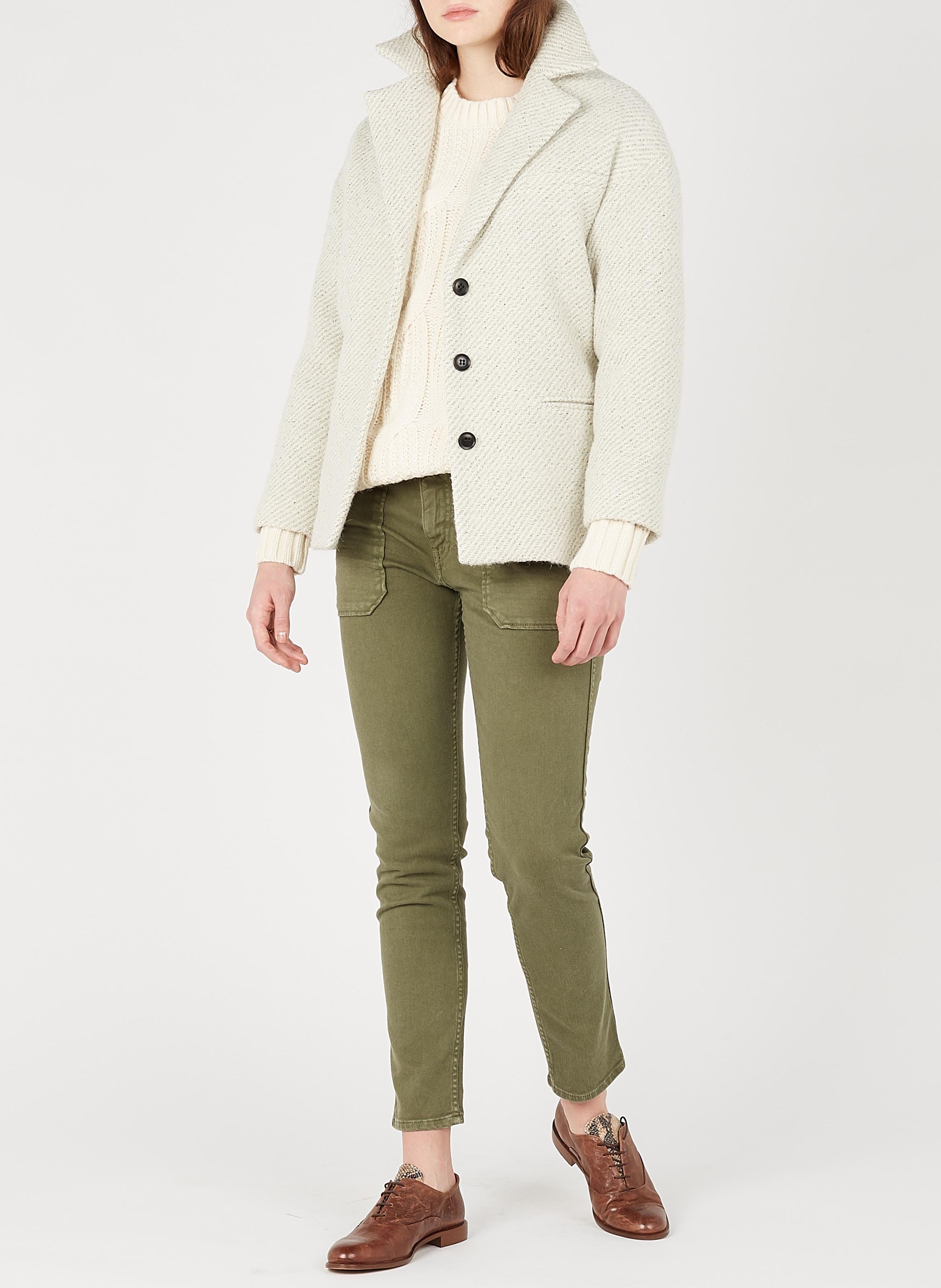 Vaquero slim de mezcla de algodón ACQUAVERDE Verde
