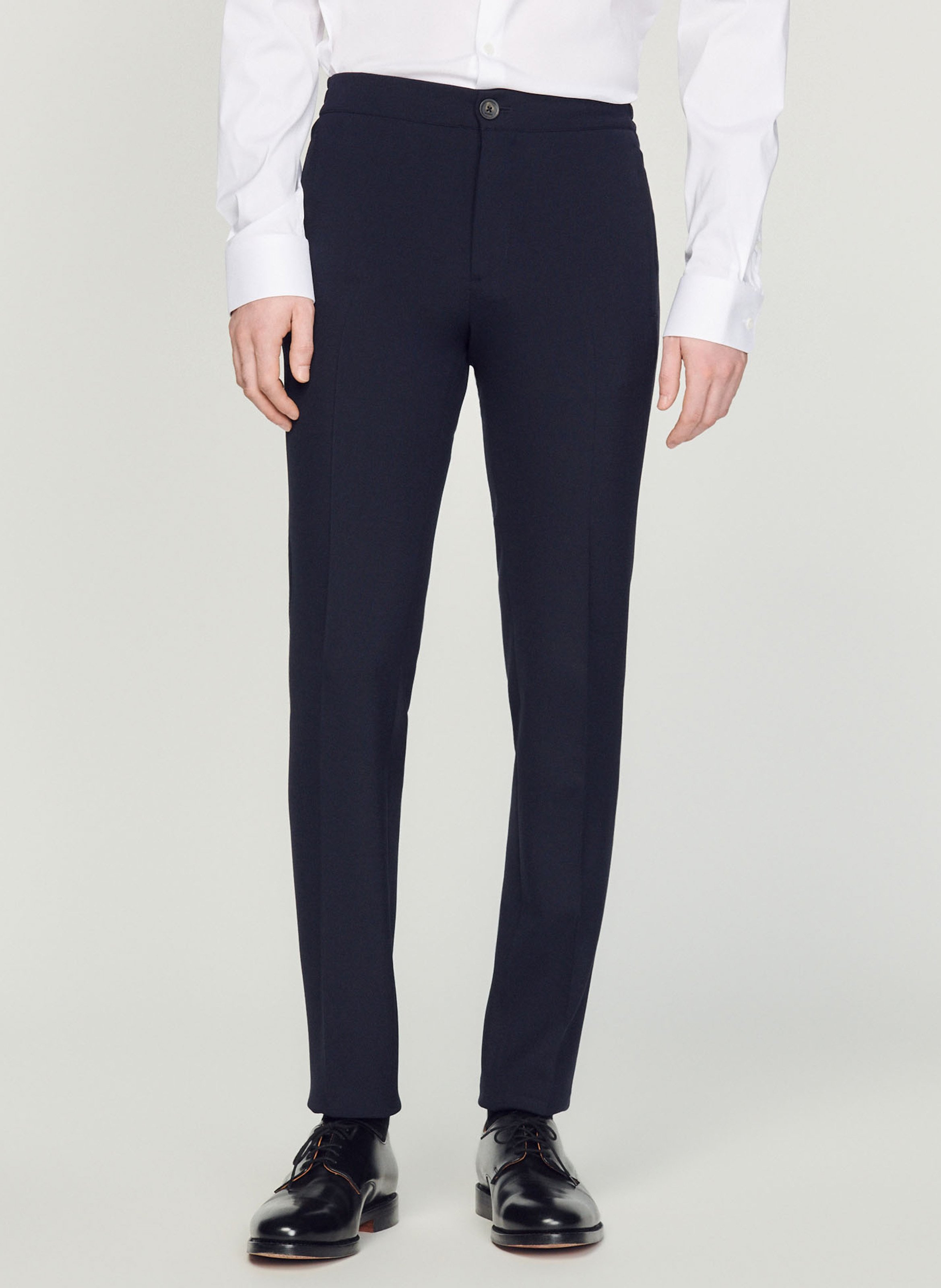 Pantalon droit  SANDRO Bleu