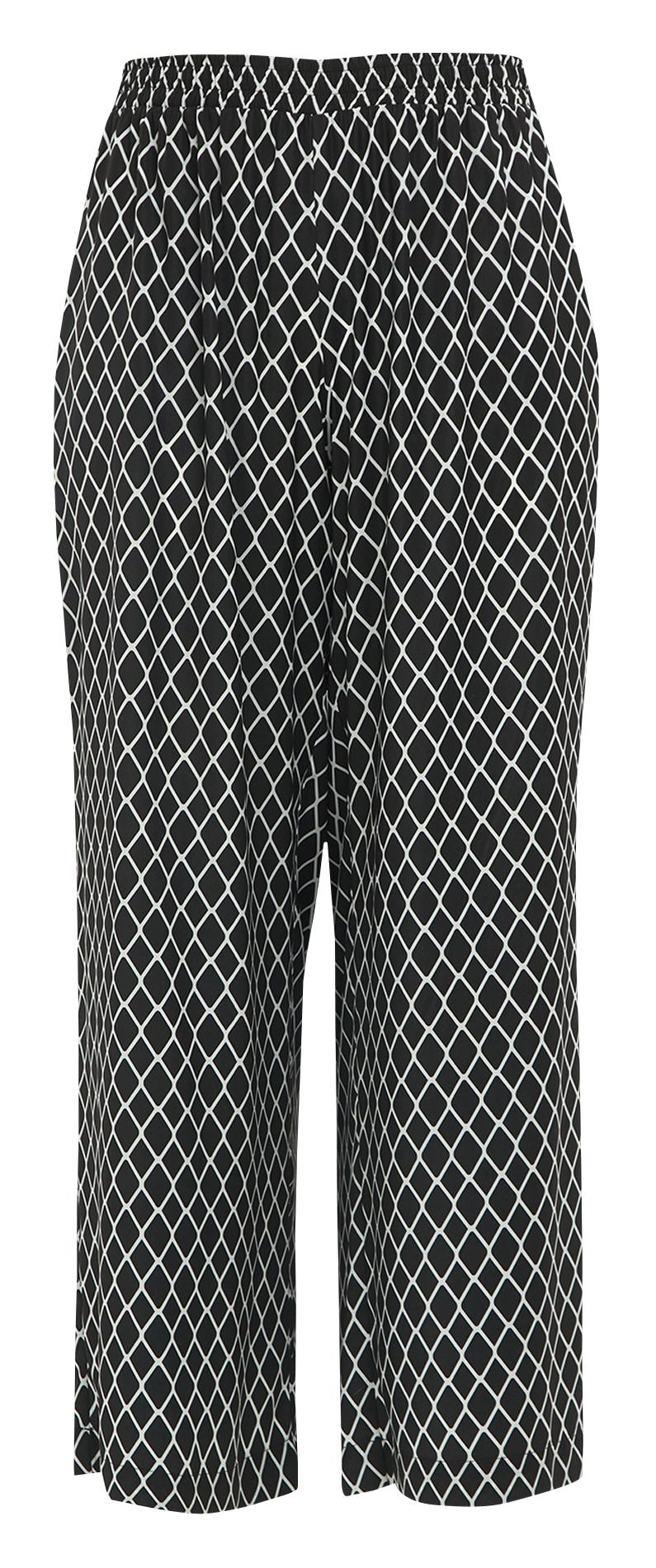 Geometric print wide-leg pants MAT FASHION Black