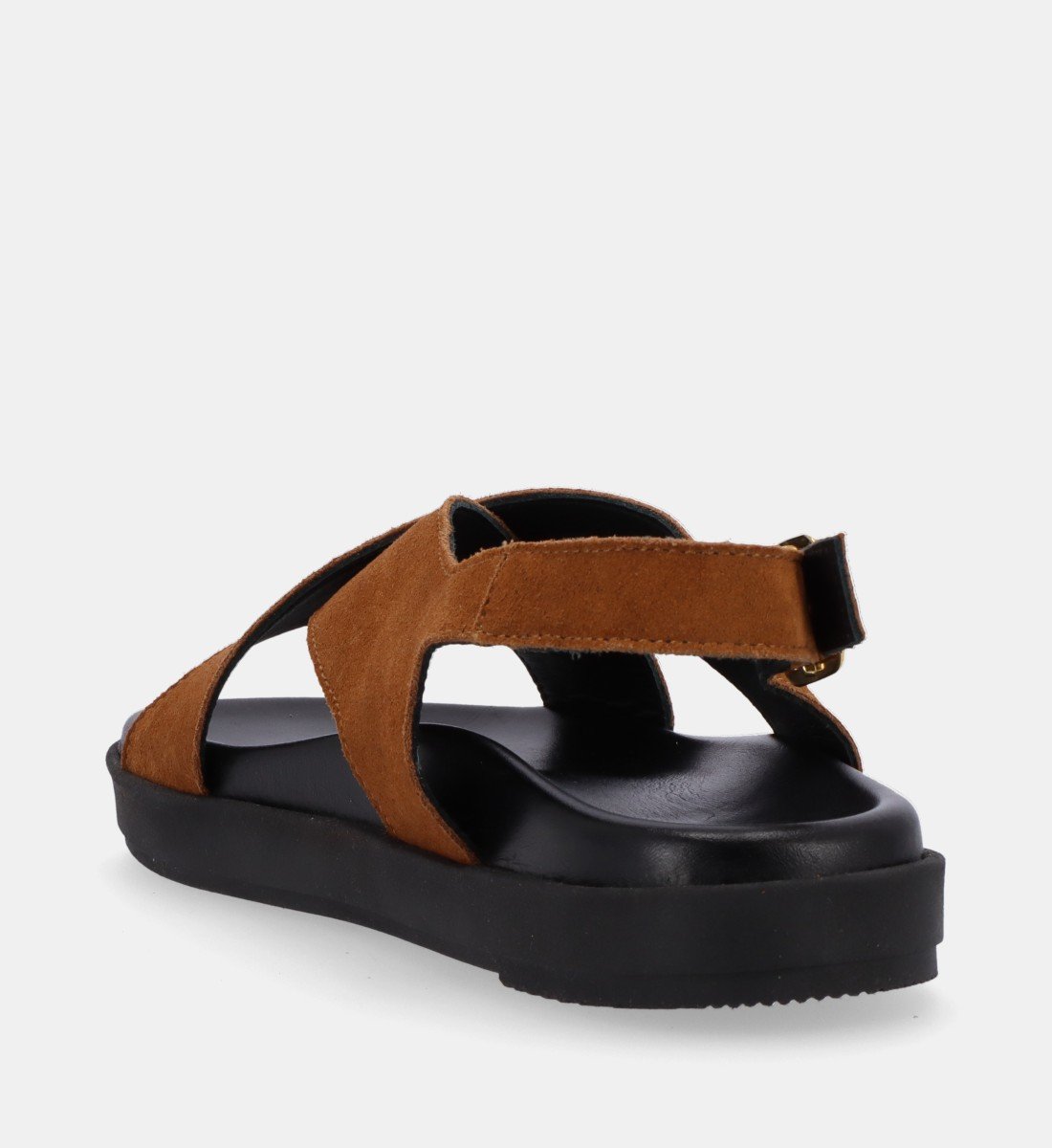 Sandales plates en cuir ALOHAS Marron