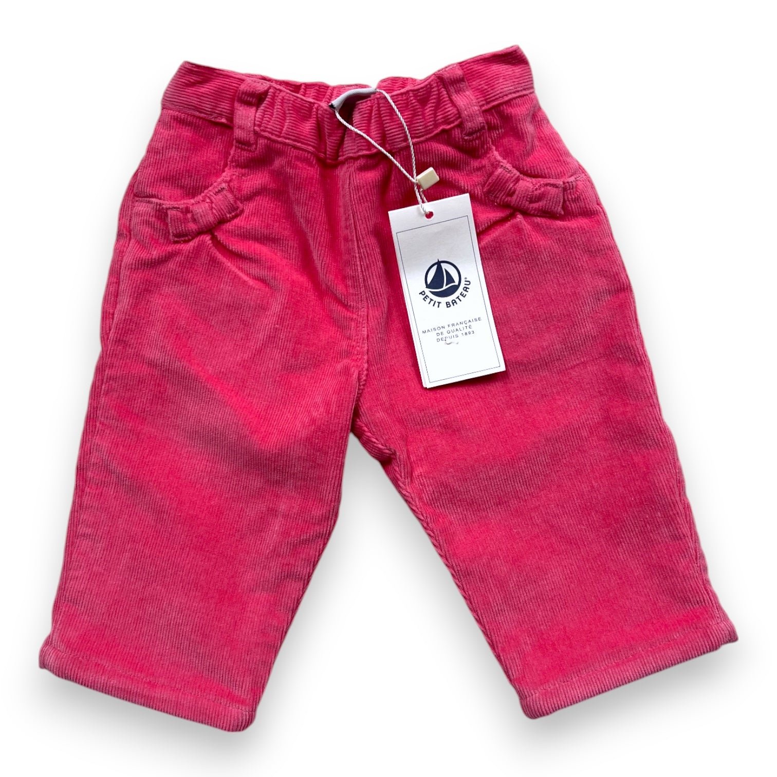 Pink baby pants - 3 months PETIT BATEAU - Seconde Main Pink