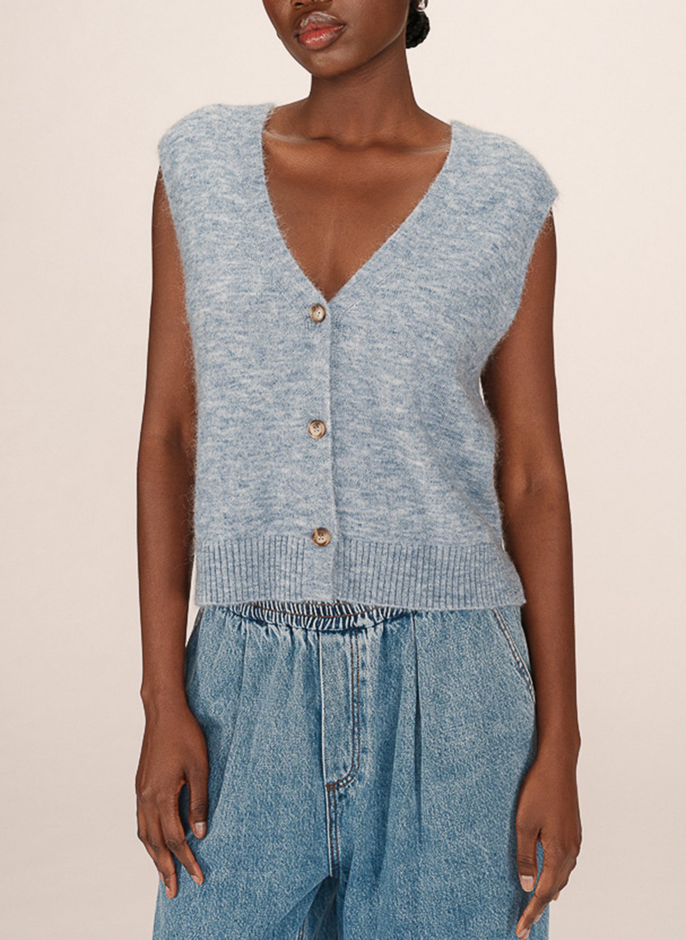 Shawl-collar cardigan GRACE ET MILA