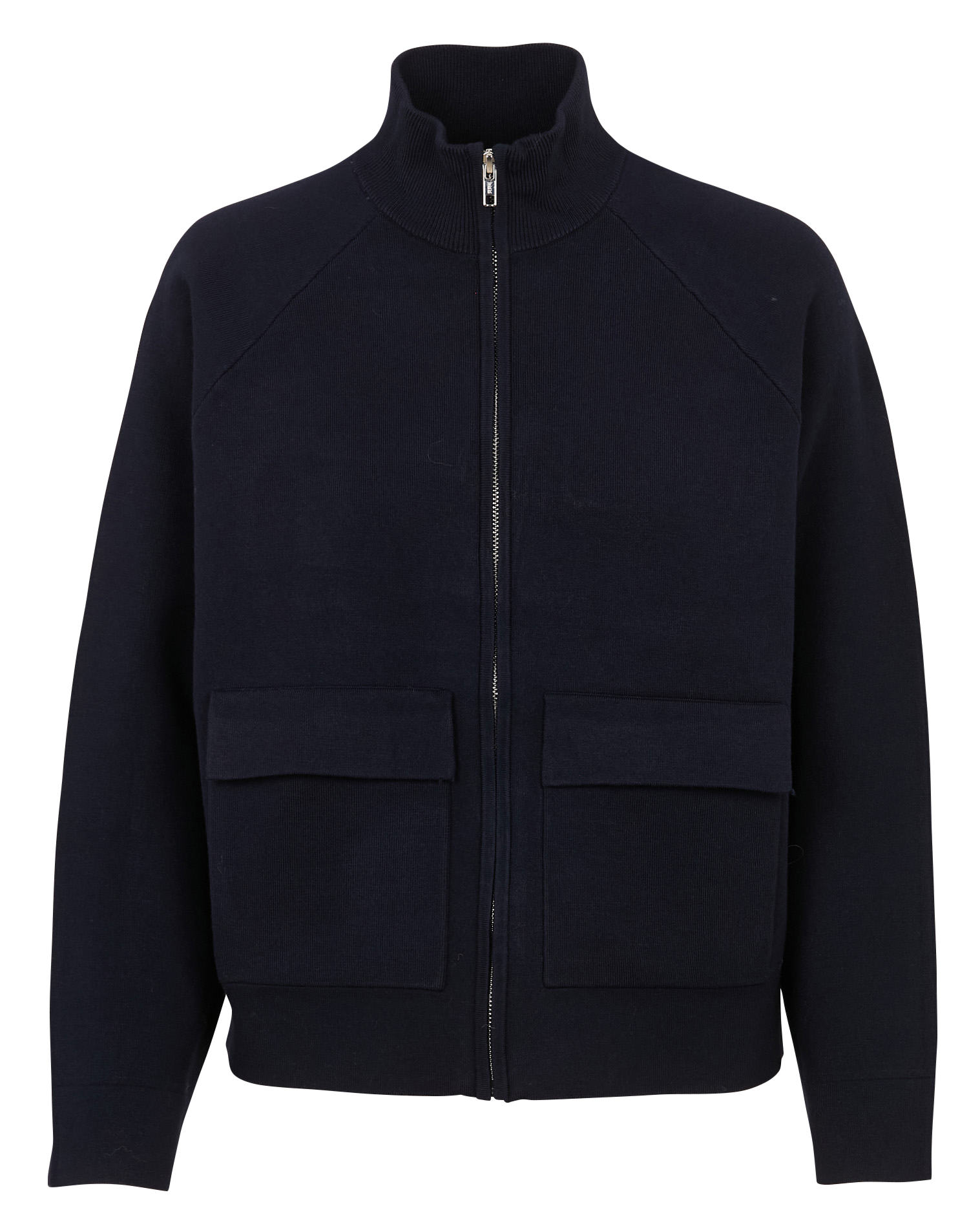 Solid straight zippered vest MAISON 123 Blue