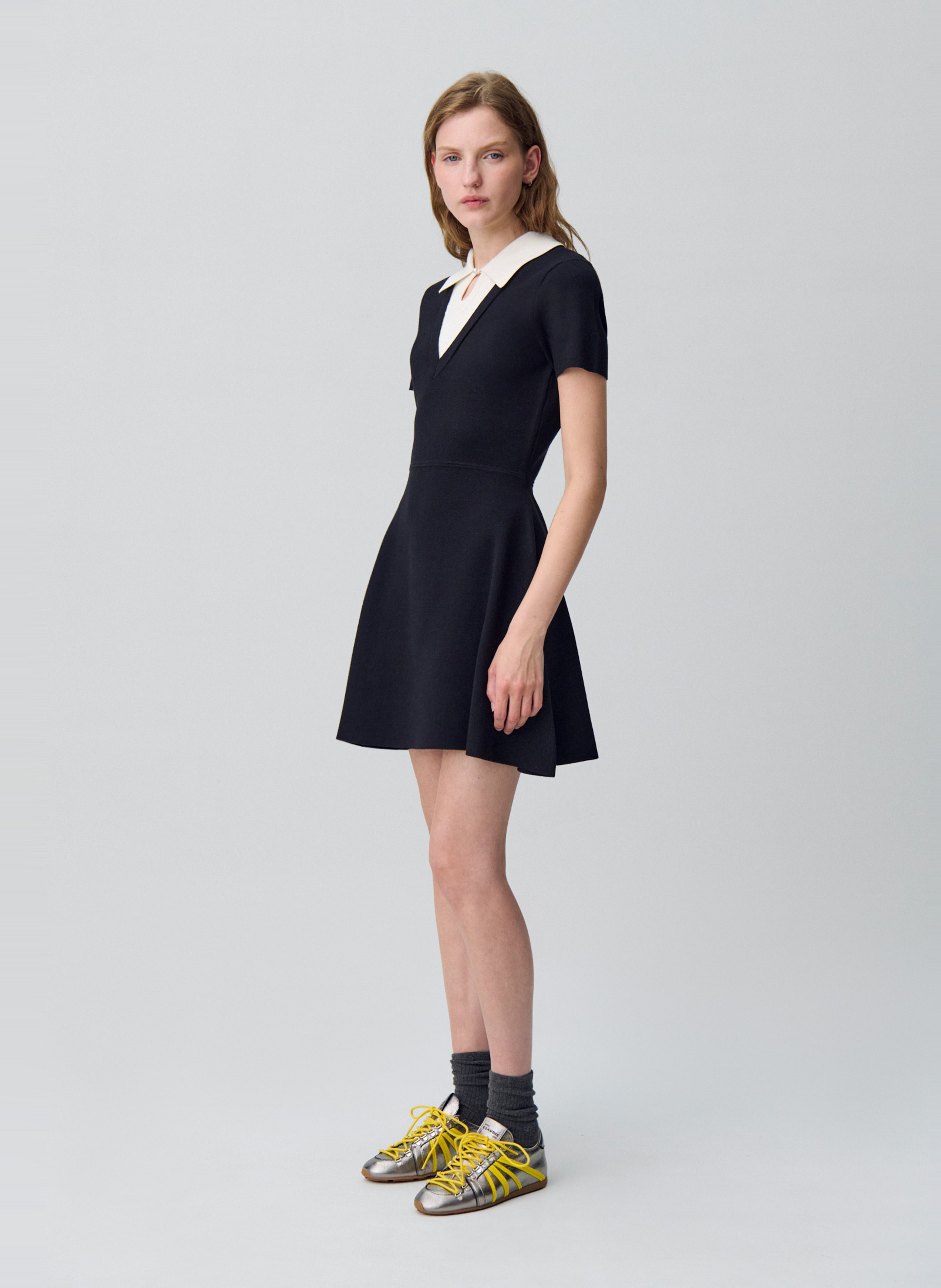 Robe courte en maille CLAUDIE PIERLOT Noir