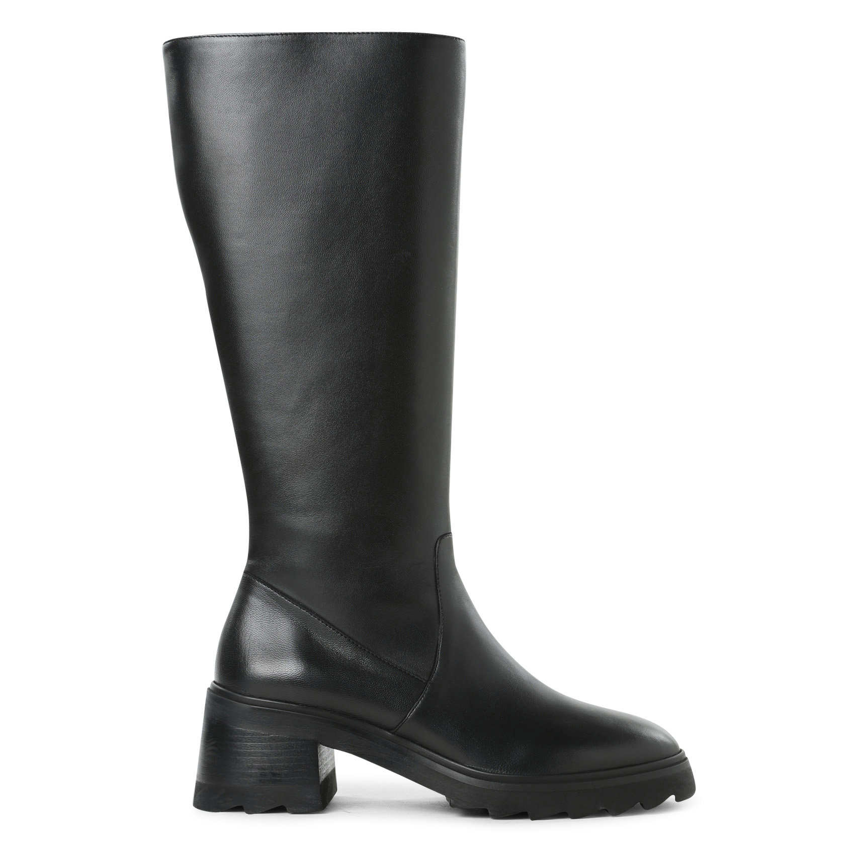 Bottes à talons en cuir BOBBIES Noir