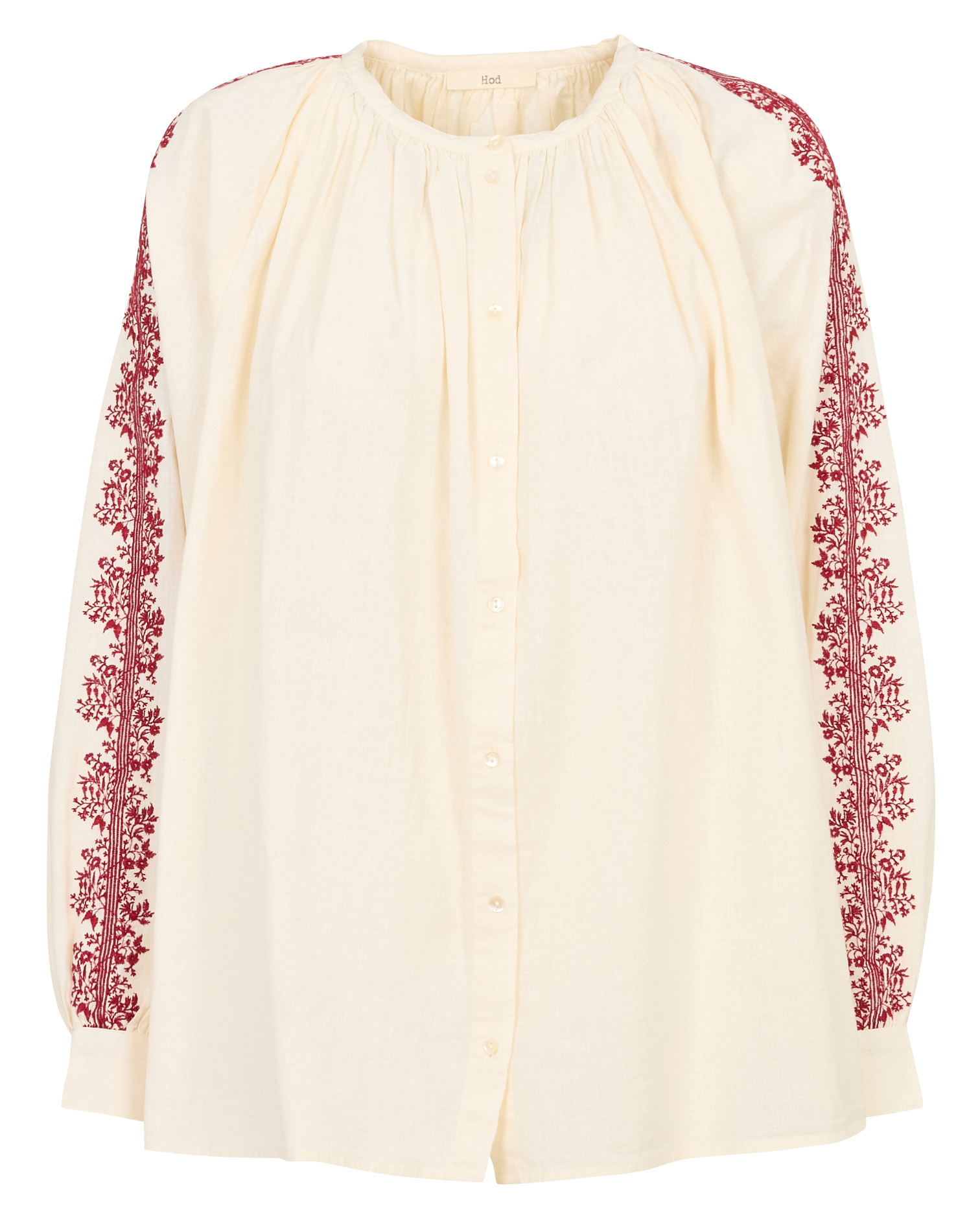 Blouse col rond en coton HOD PARIS Beige