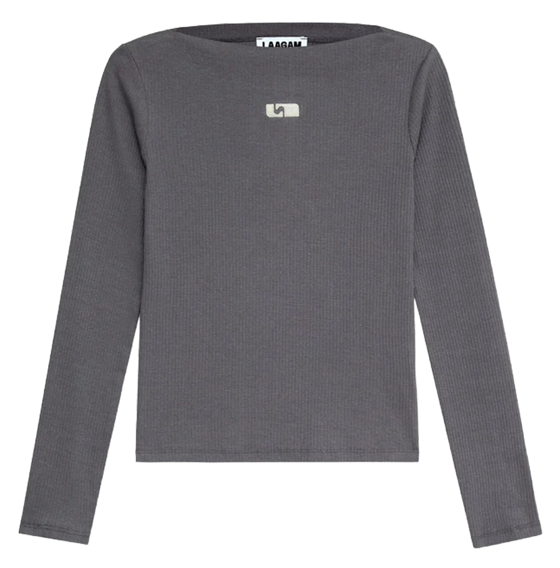 Fitted Boat Neck T-shirt LAAGAM Silver