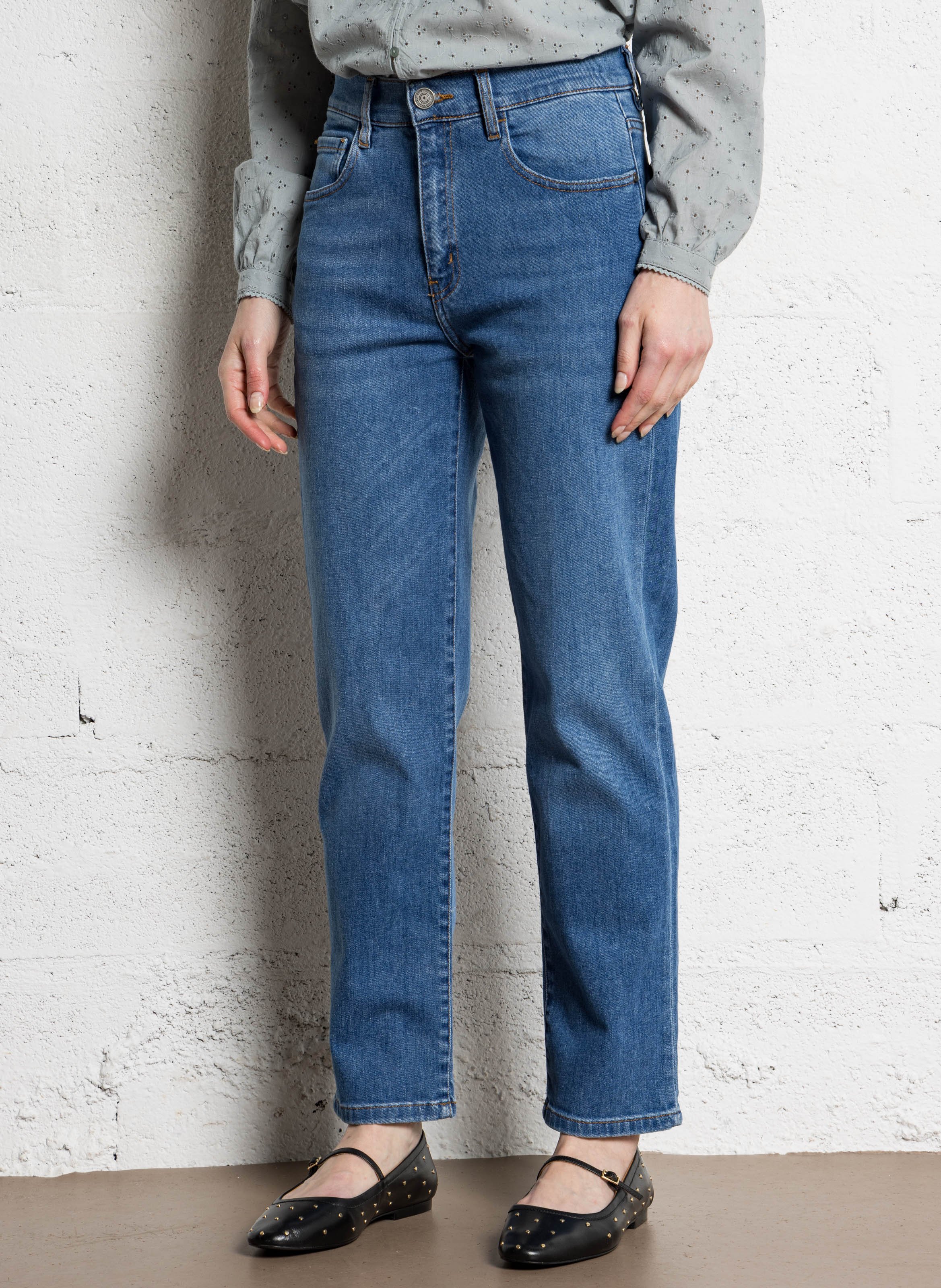 Cotton-blend straight jeans SUD EXPRESS Blue