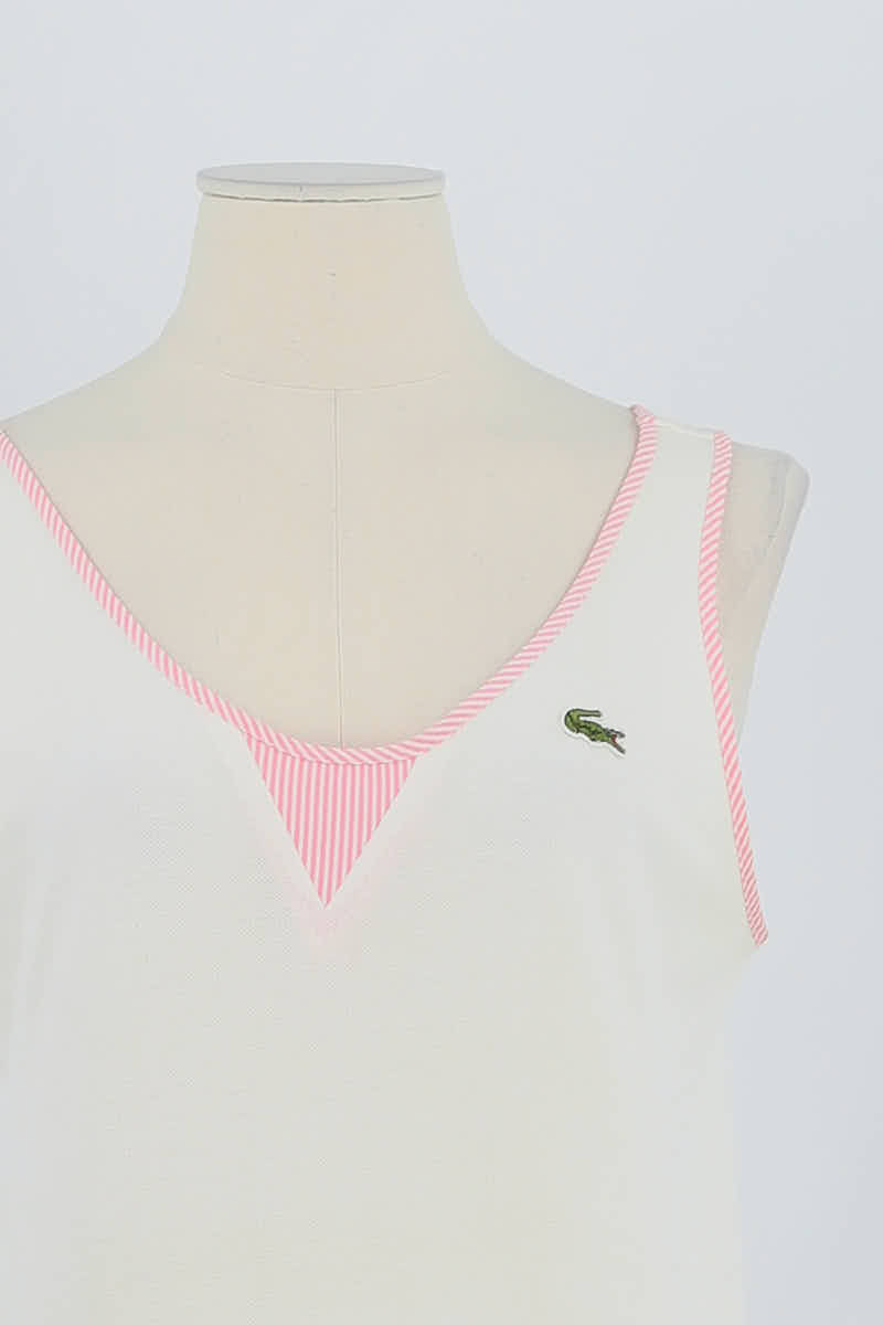 Azawood sleeveless top LACOSTE - SECONDE MAIN White