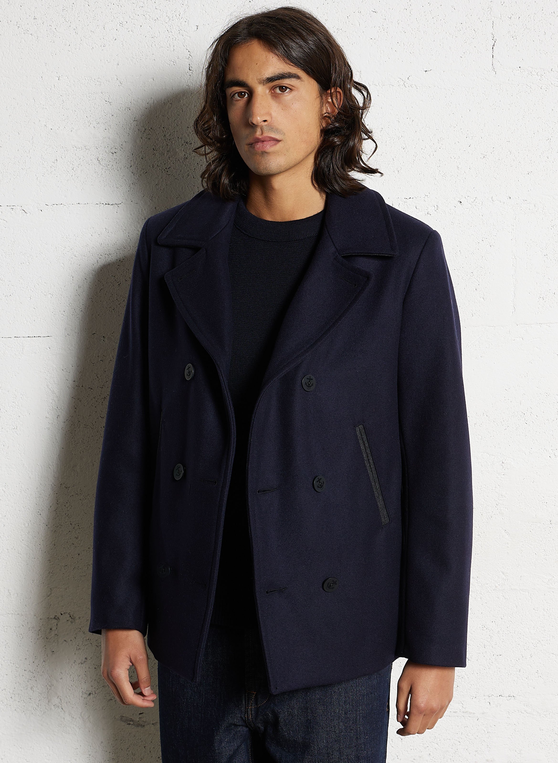 Caban en laine ARMOR LUX Bleu