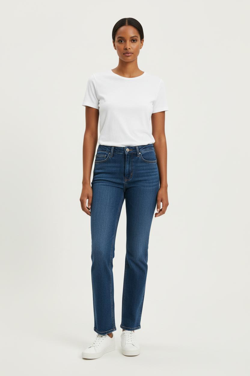 Cropped slim jeans with studs SEZANE - Seconde main Blue