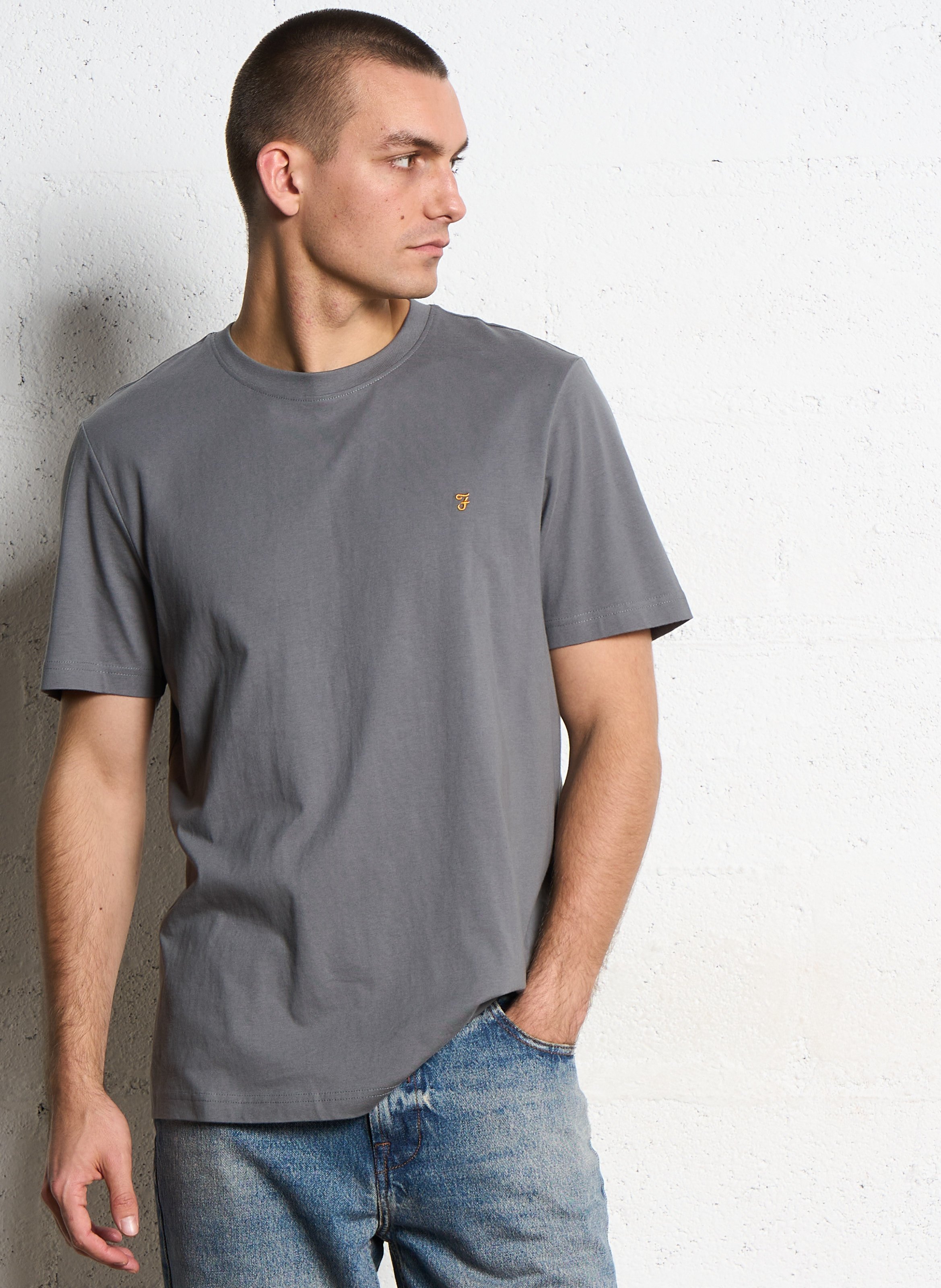 Organic cotton round-neck T-shirt FARAH