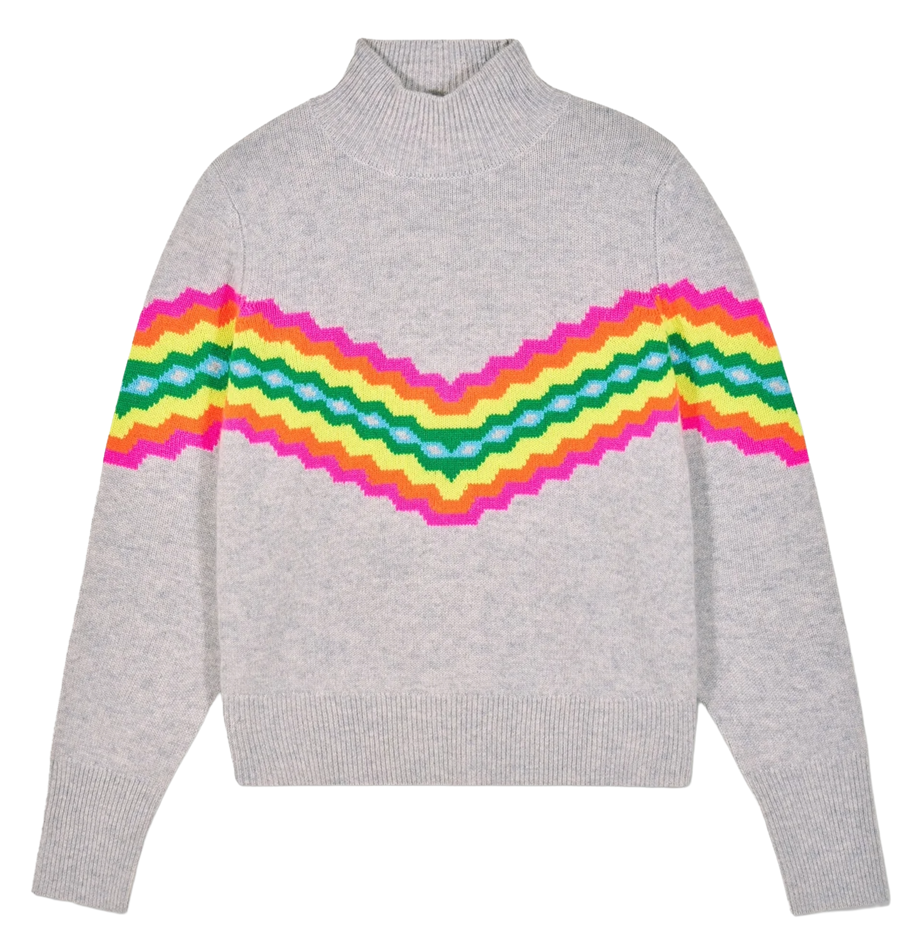 Cashmere polo neck sweater FROM FUTURE Grey