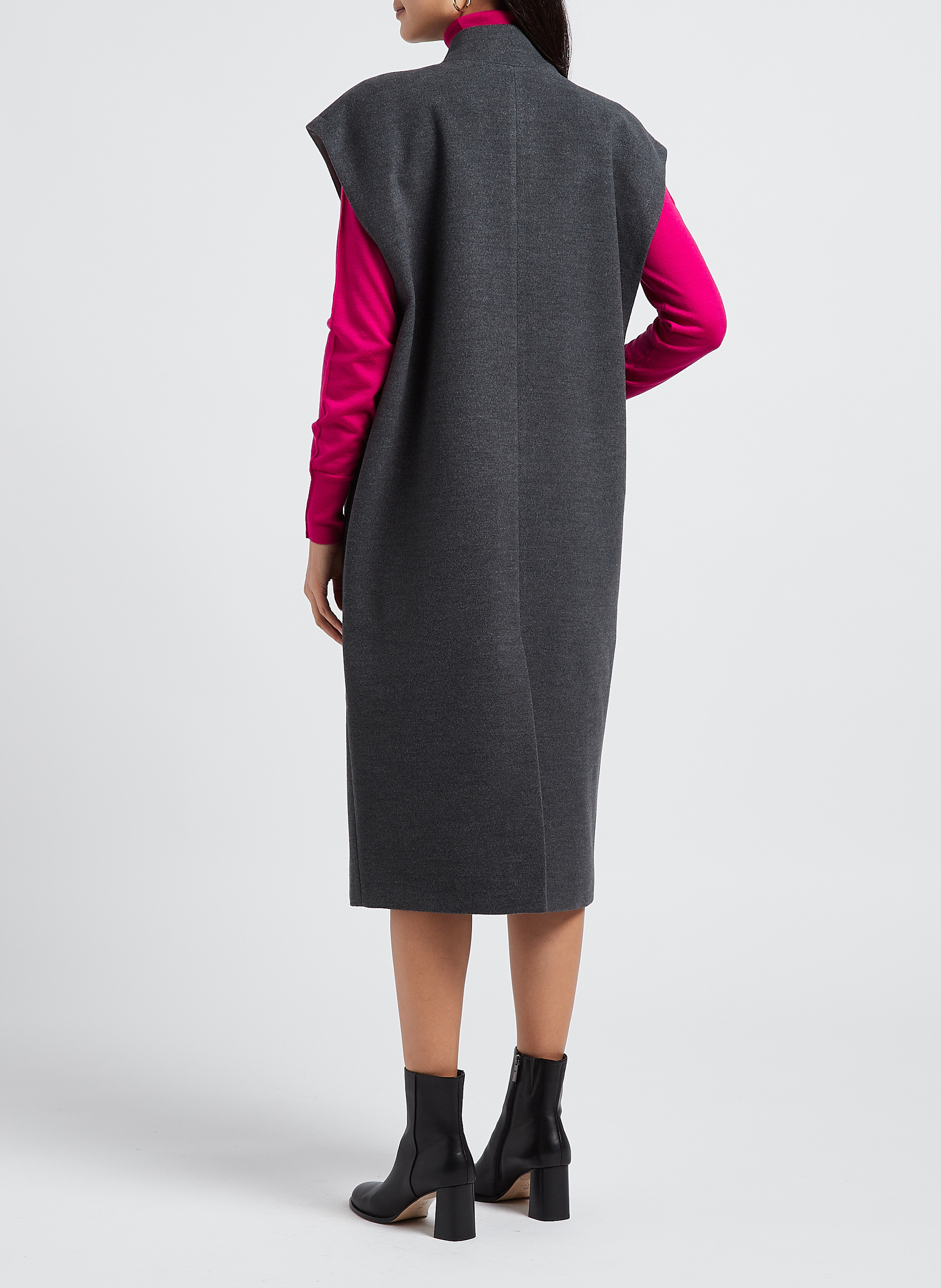 Cappotto a collo alto senza maniche COLLECTORS CLUB Grigio