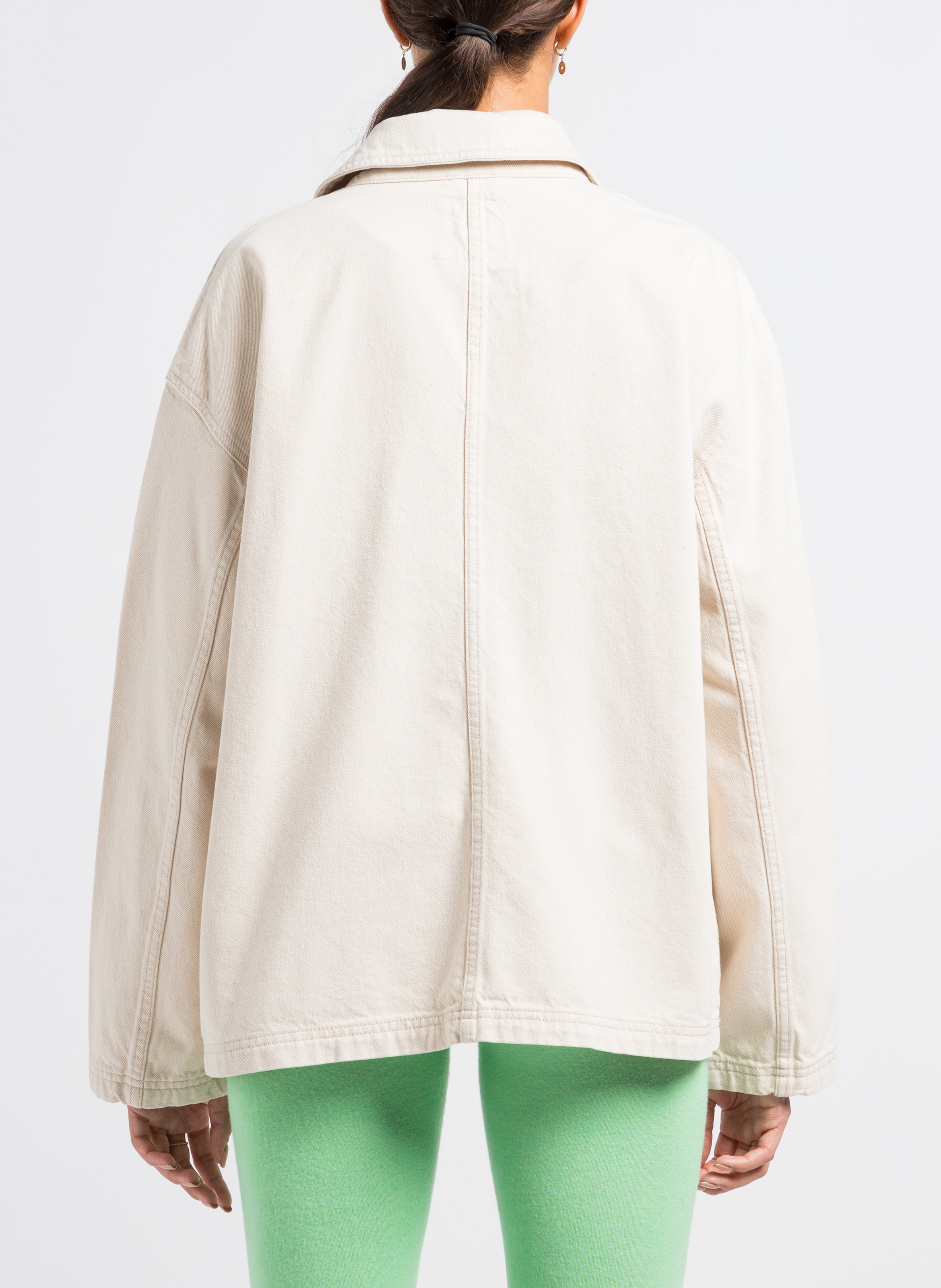 Veste col classique en coton AMERICAN VINTAGE Beige