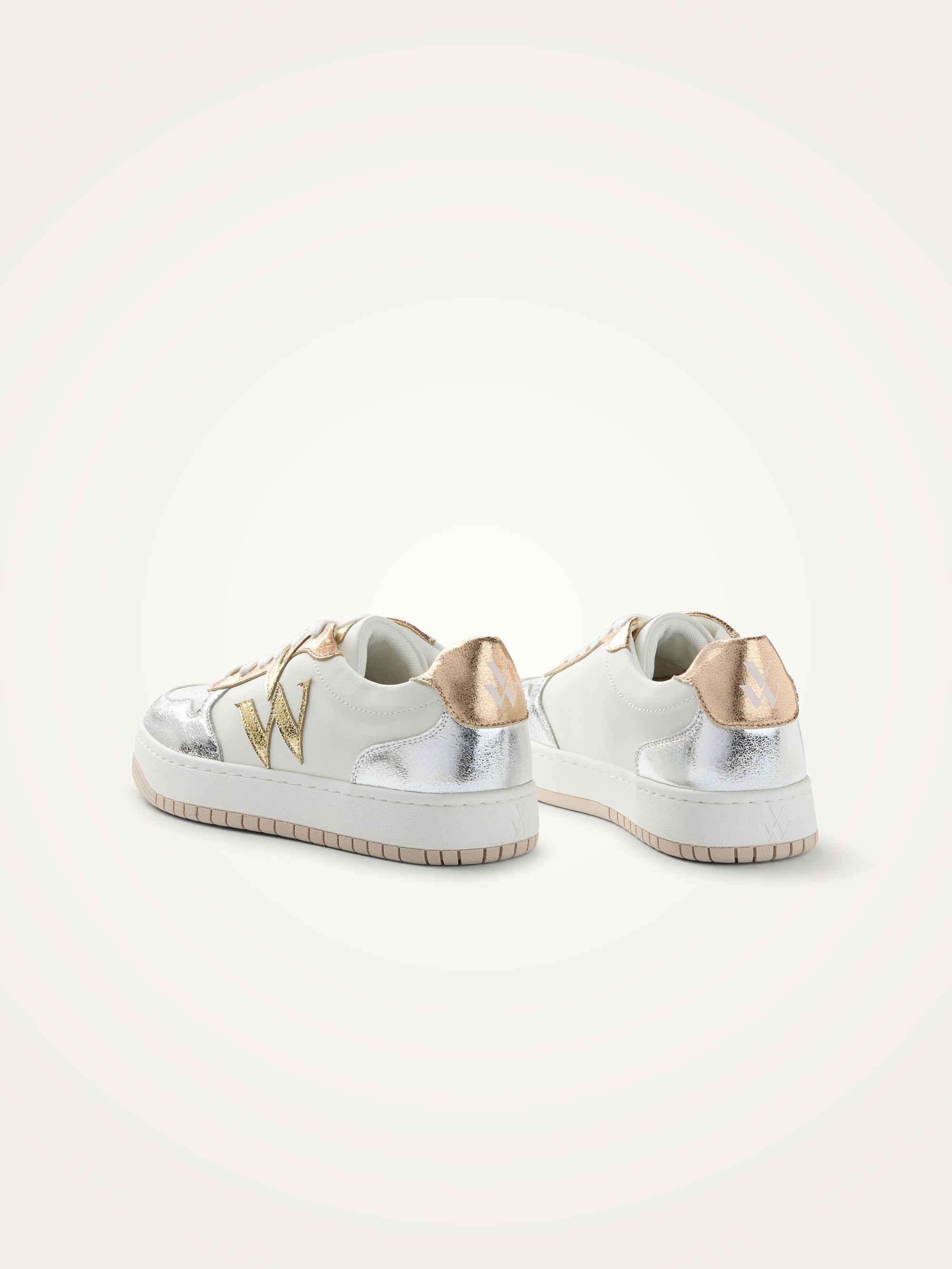 Monogram thick sole sneakers VANESSA WU Silver