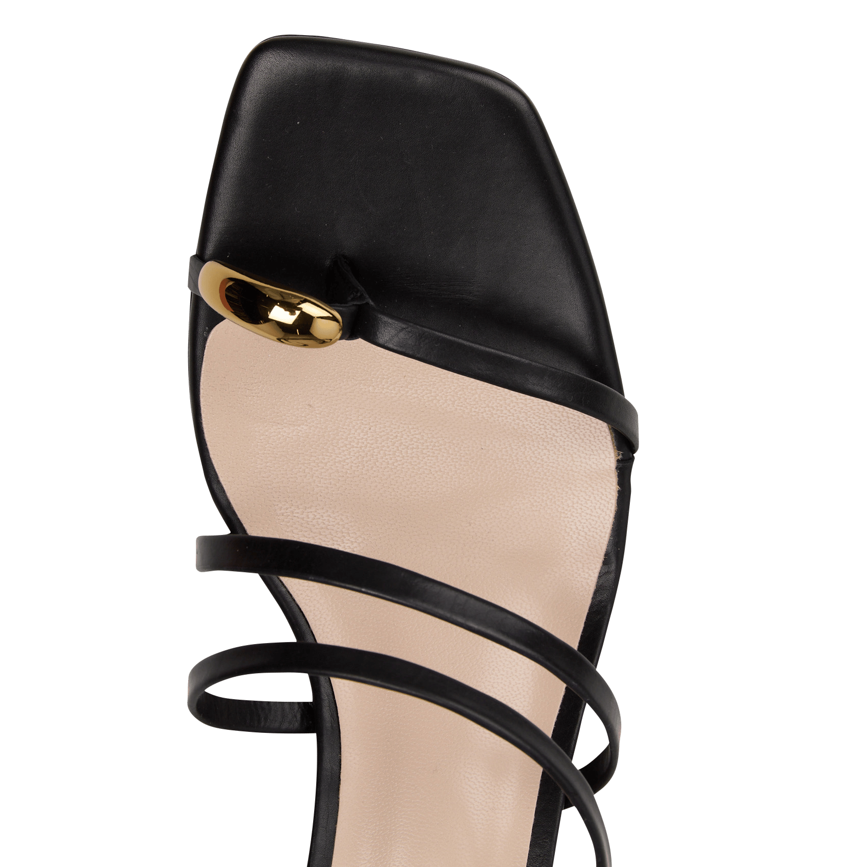 Muiltjes met vierkante neuzen van leer MI/MAI Zwart