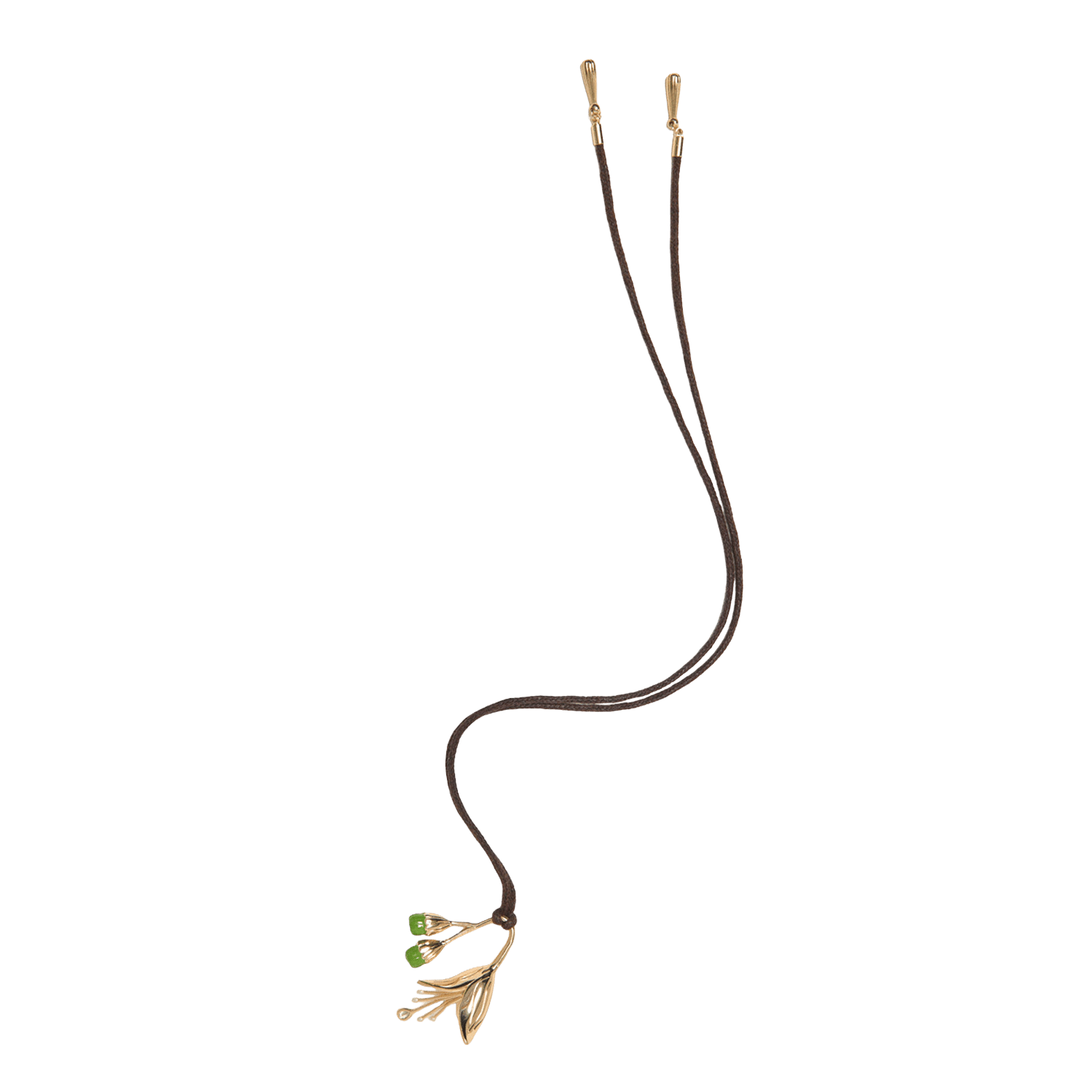 Brass necklace MAJE Golden