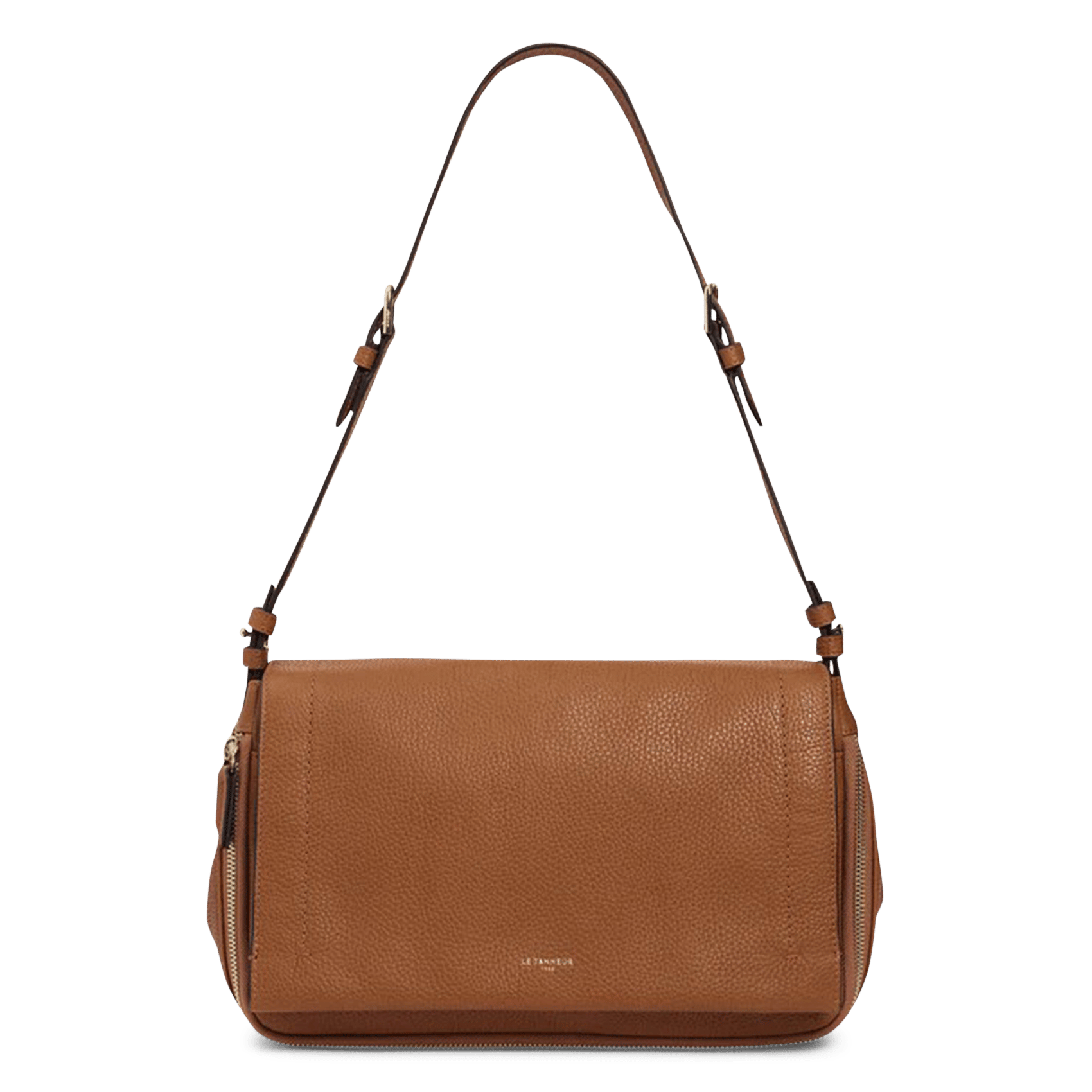 Leren schoudertas LE TANNEUR Bruin