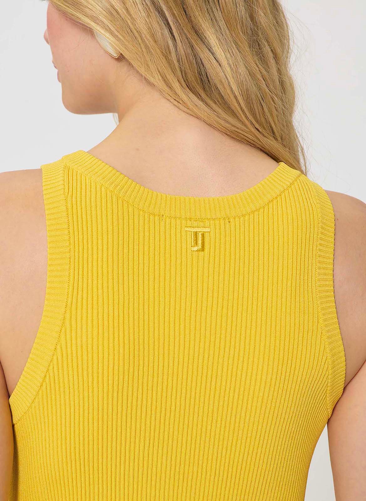 Malilen U-neck sleeveless top TARA JARMON Yellow