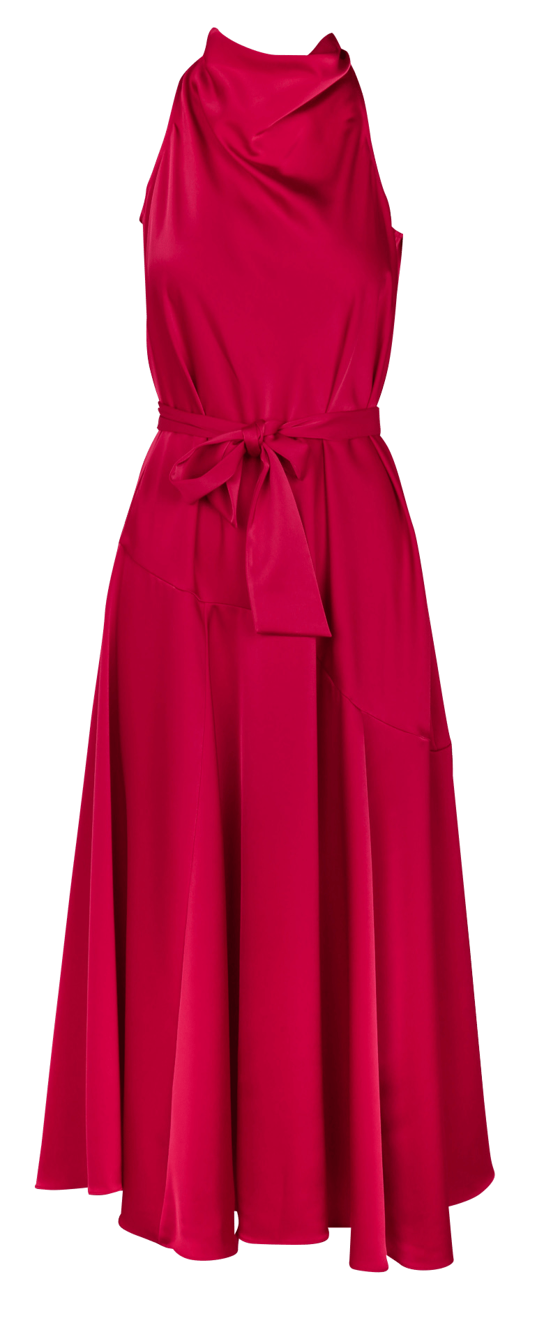 Robe longue évasée ZAPA Rouge