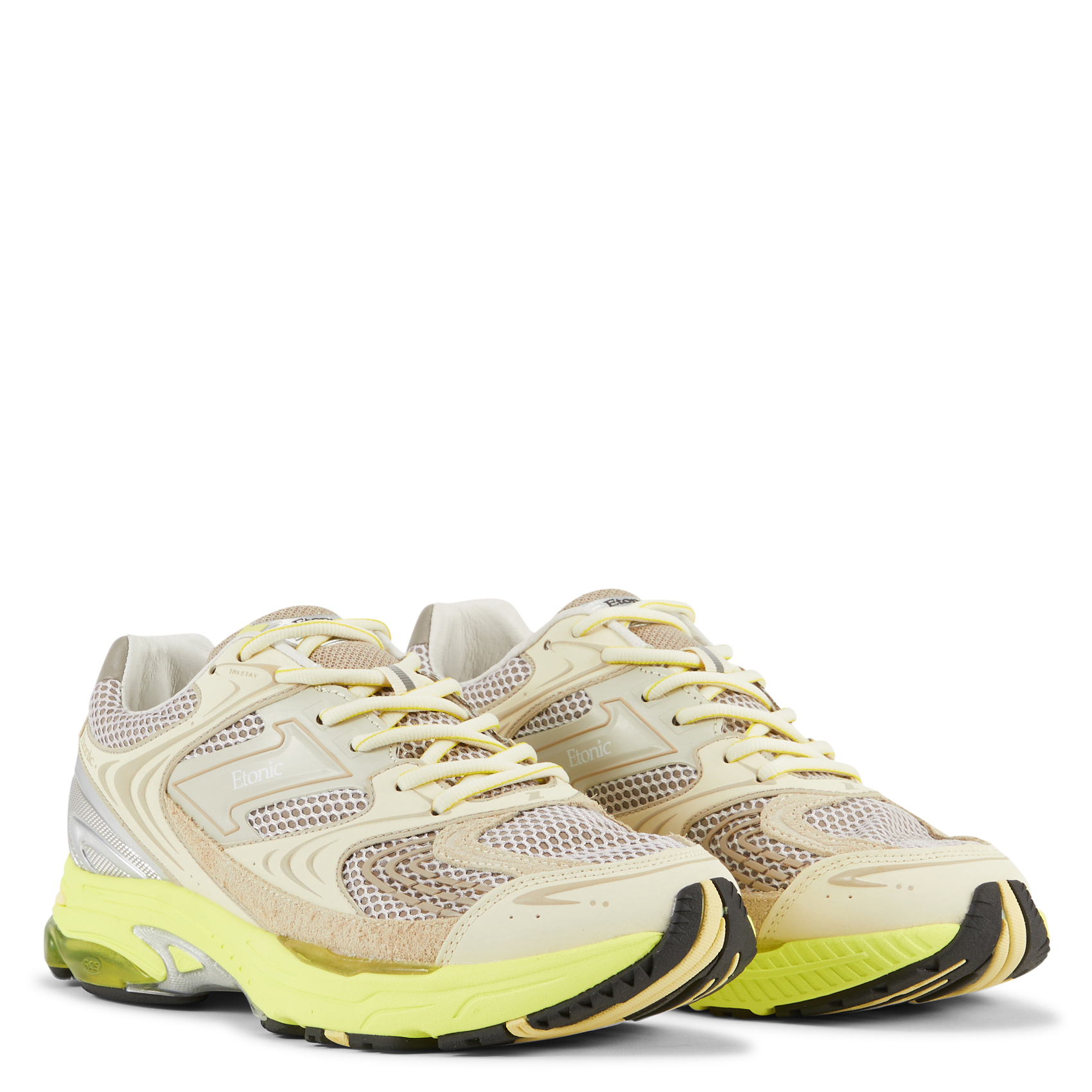 Lace-up flatform sneakers ETONIC Yellow