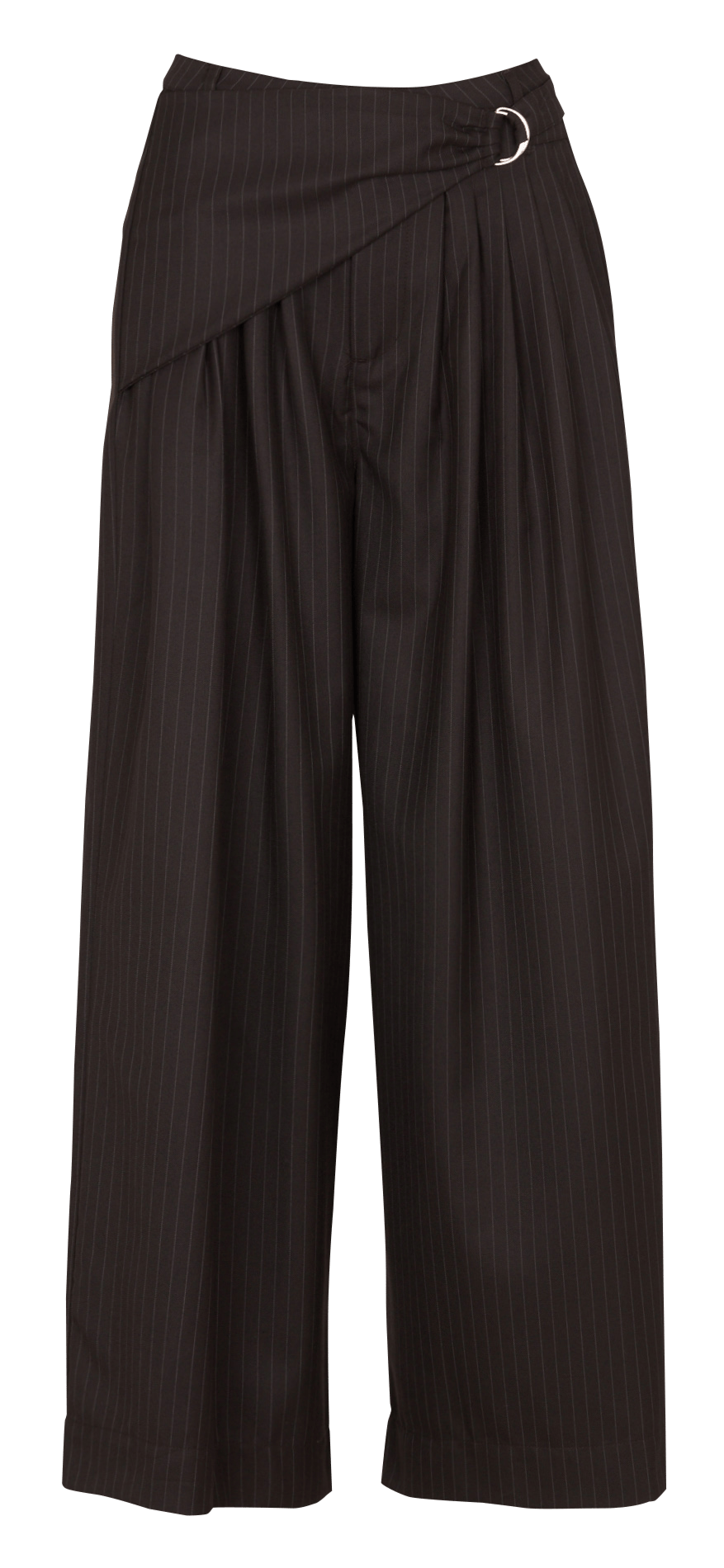 Weit geschnittene Streifenhose mit hohem Bund DAMSON MADDER Braun