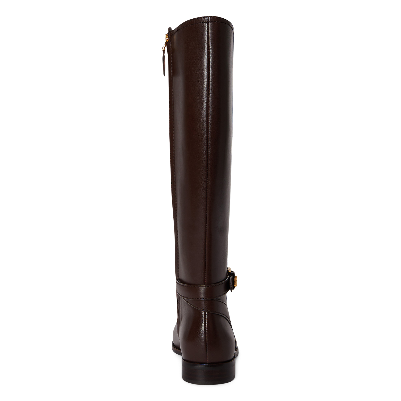 Bottes hautes plates en cuir | Marron LAUREN RALPH LAUREN Femme